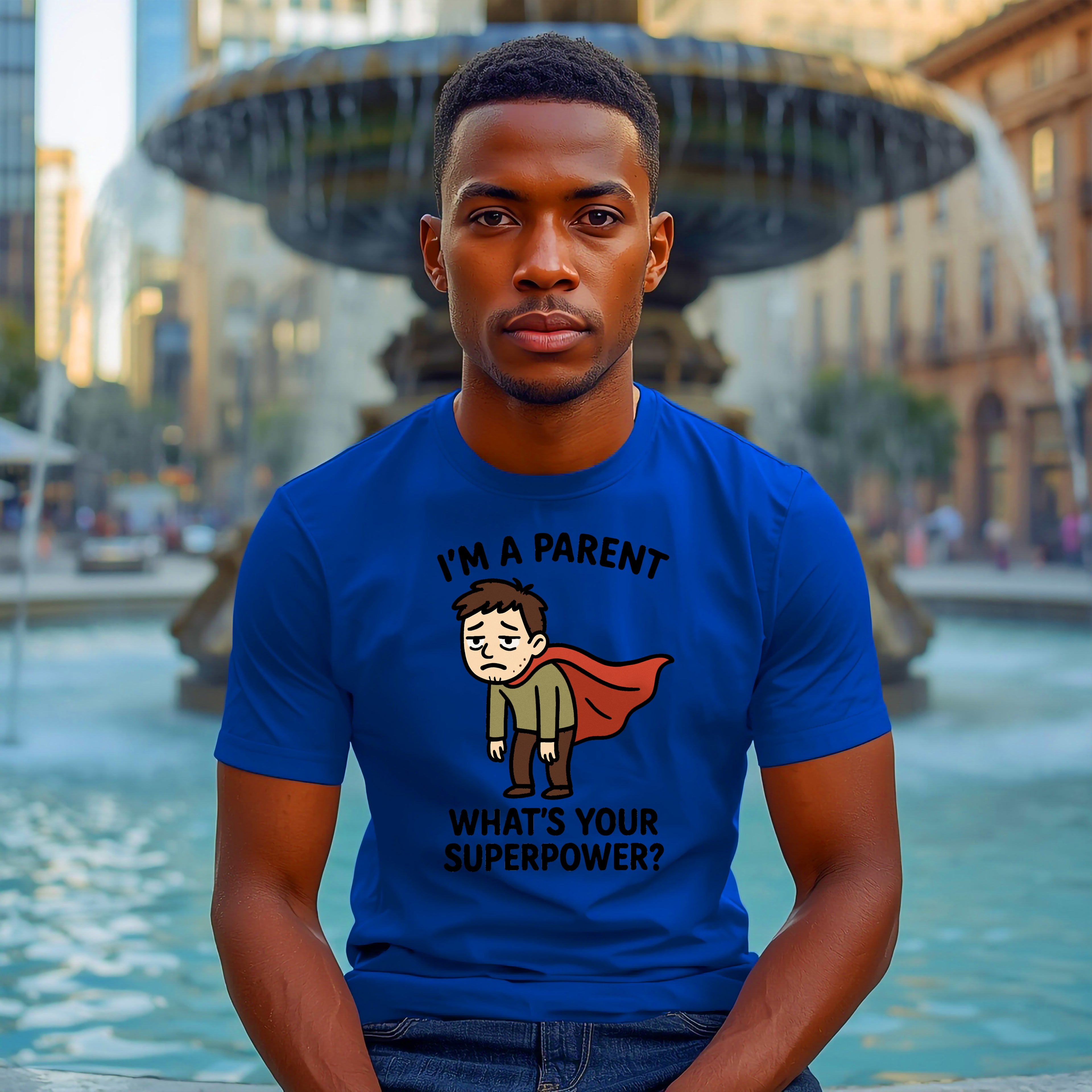 Funny Parent T-Shirt: "I'm a Parent, What's Your Superpower?" Graphic Tee