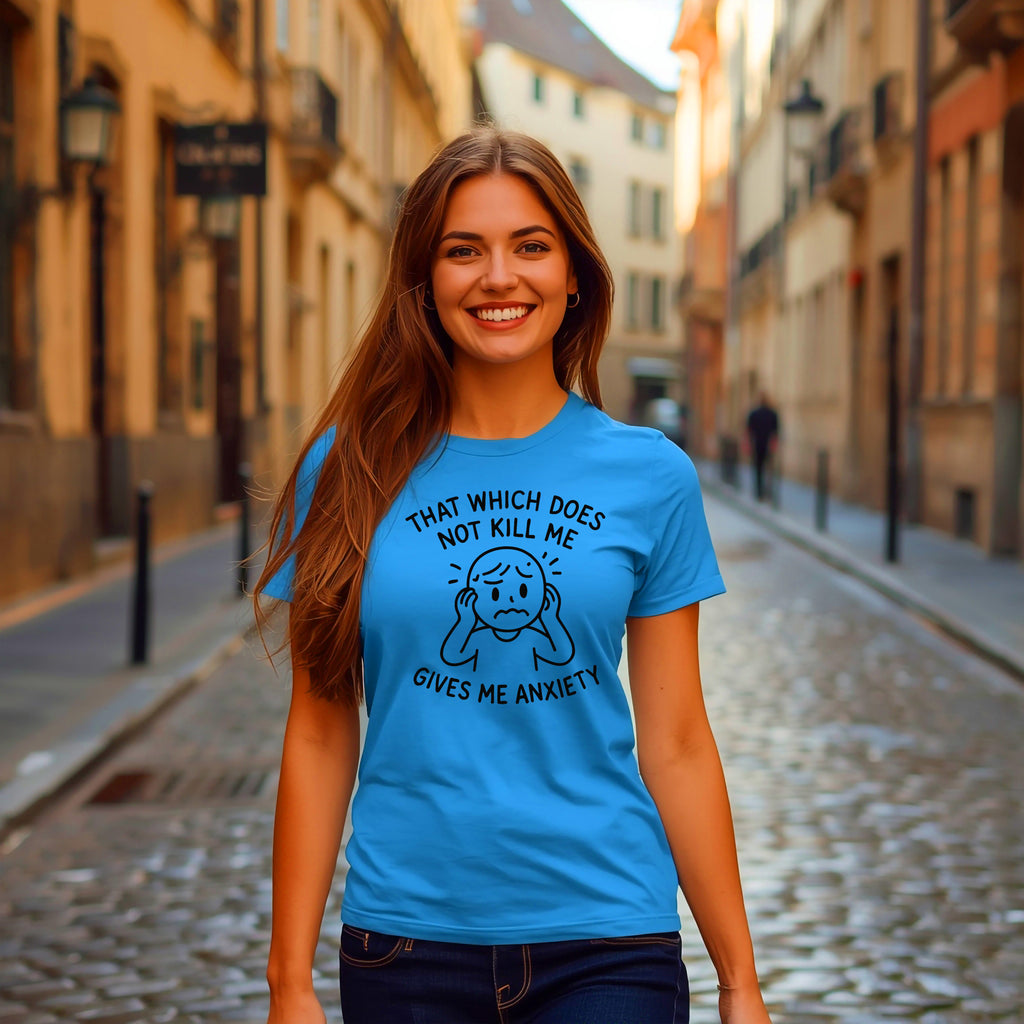 Anxiety T-Shirt: "Gives Me Anxiety" Funny Graphic Tee