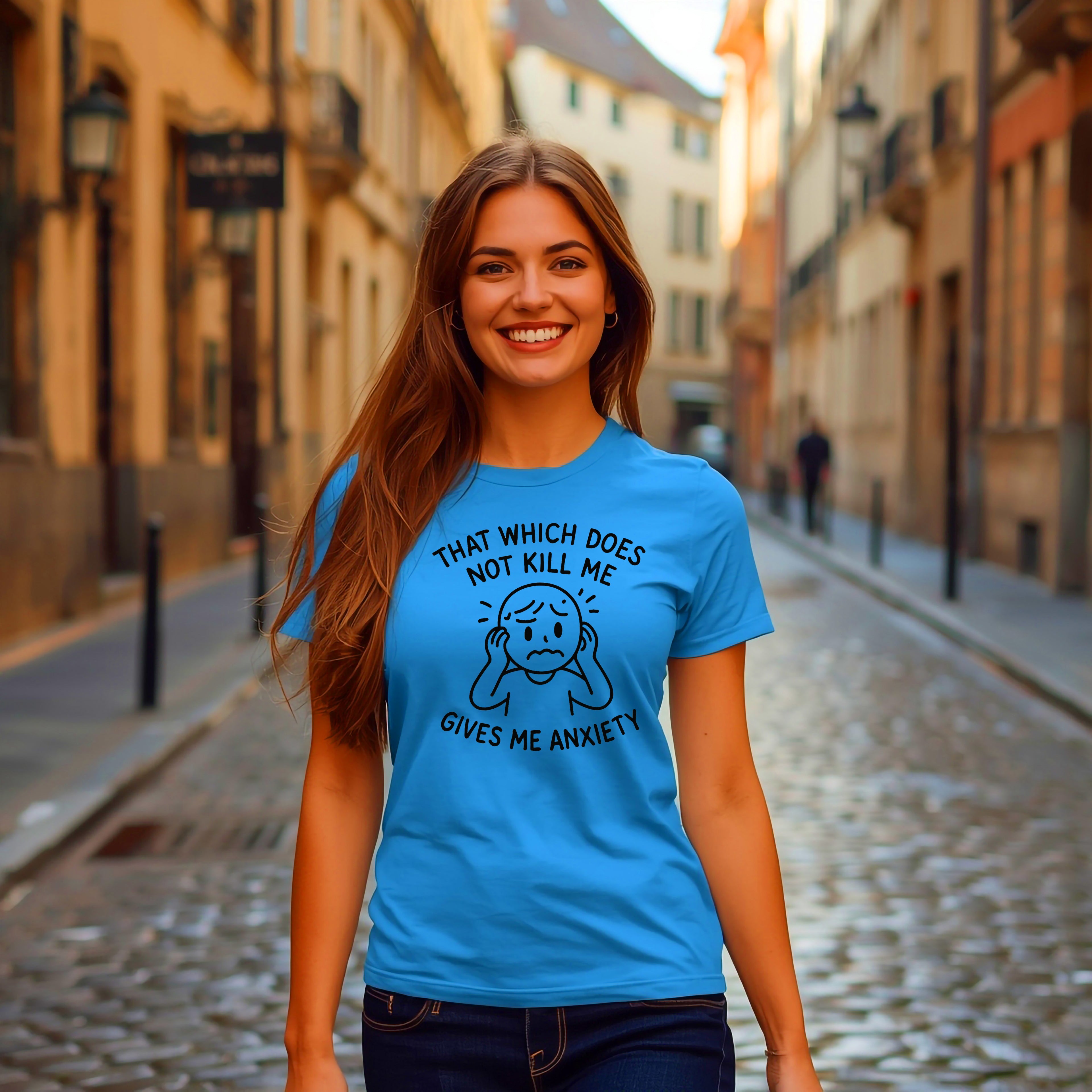 Anxiety T-Shirt: "Gives Me Anxiety" Funny Graphic Tee