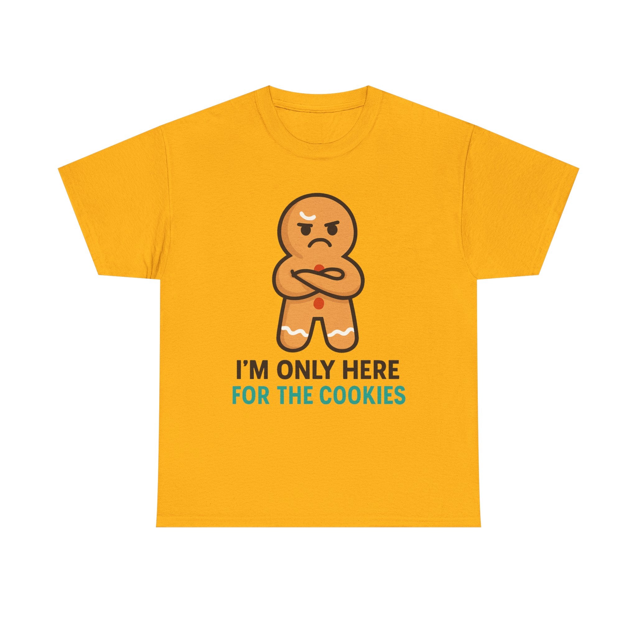 Grumpy Gingerbread Man T-Shirt | Funny Christmas Cookie Lover Gift | Gildan 5000 Heavy Cotton Tee