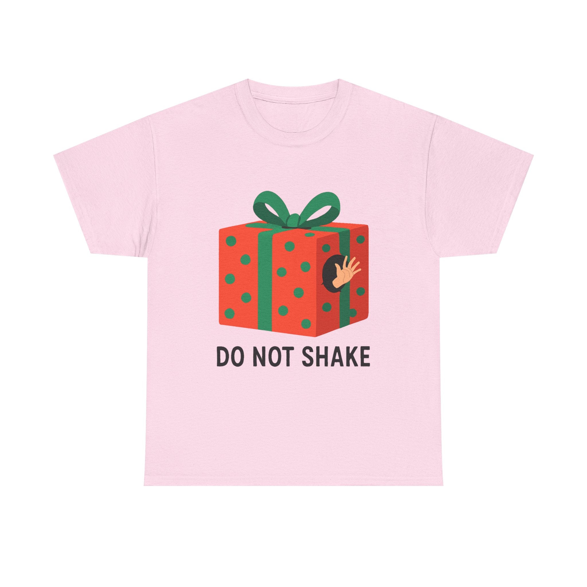 Funny Christmas Gift T-Shirt – “Do Not Shake” Holiday Humor Tee