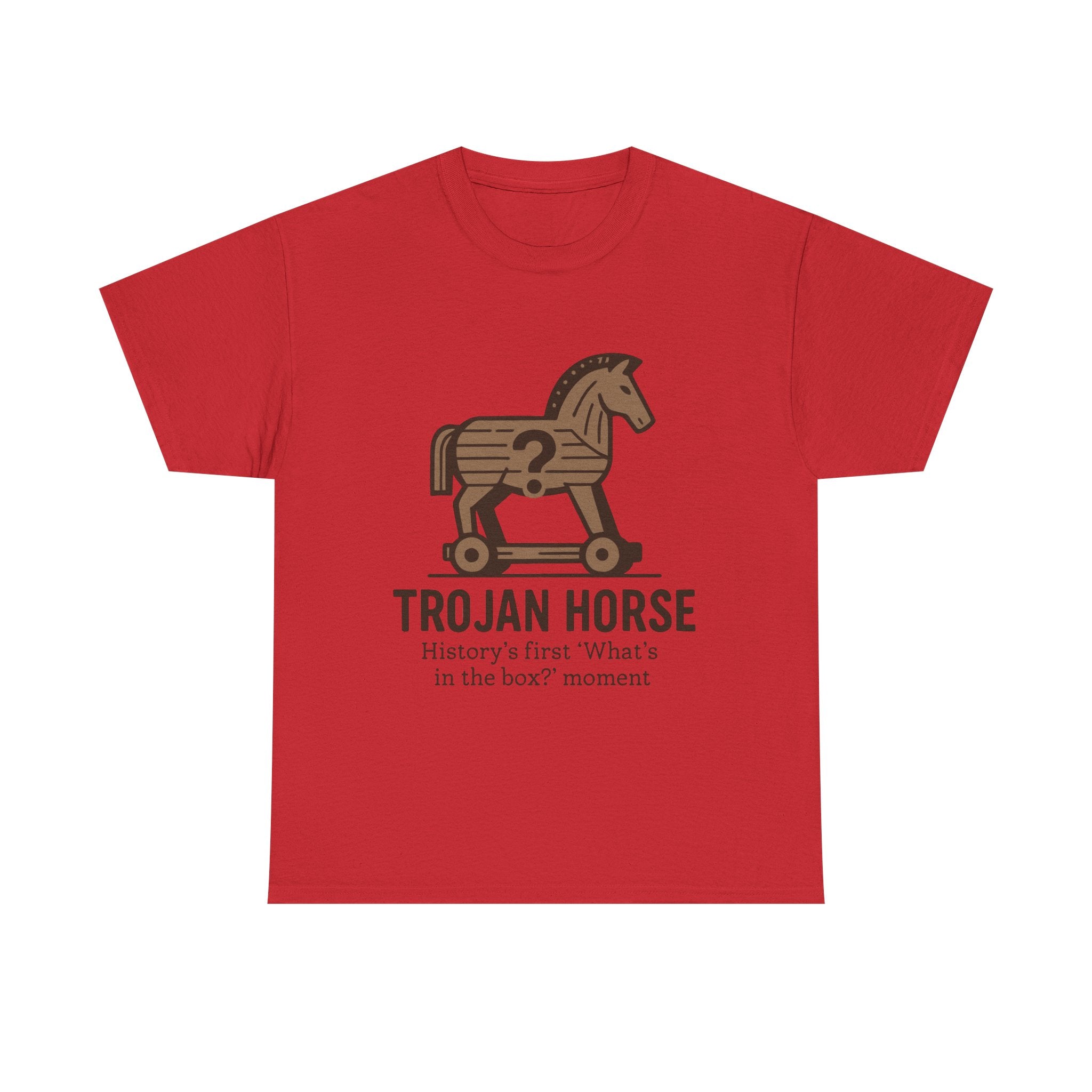 Trojan Horse T-Shirt: History's First "What's in the Box?" Funny Tee