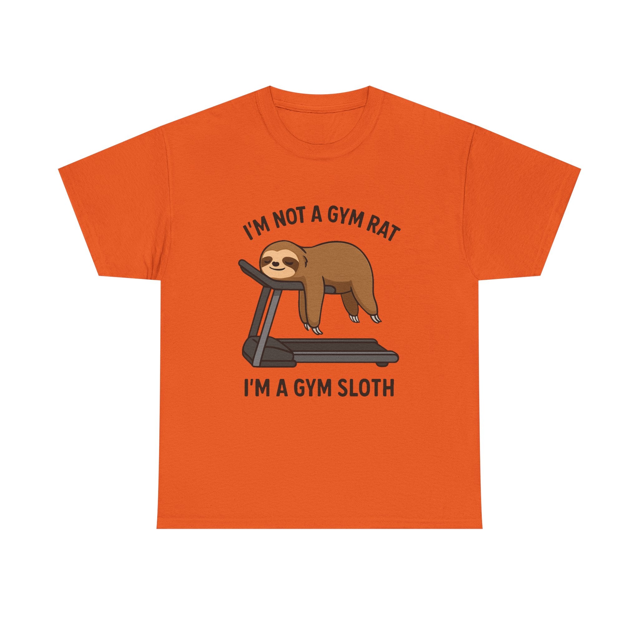 “I’m Not a Gym Rat, I’m a Gym Sloth” Funny Sloth Workout T-Shirt – Lazy Fitness Humor Tee for Men & Women