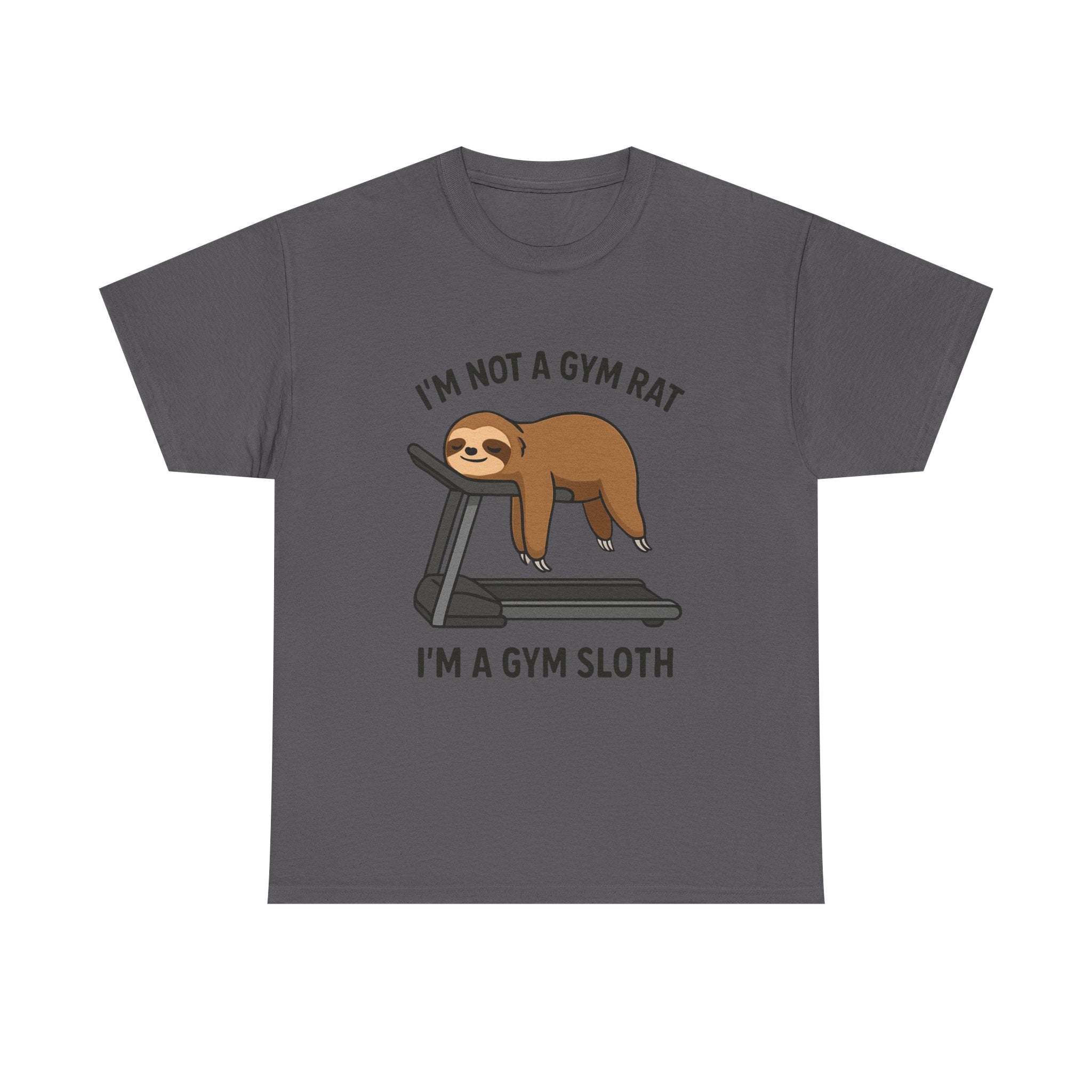 “I’m Not a Gym Rat, I’m a Gym Sloth” Funny Sloth Workout T-Shirt – Lazy Fitness Humor Tee for Men & Women