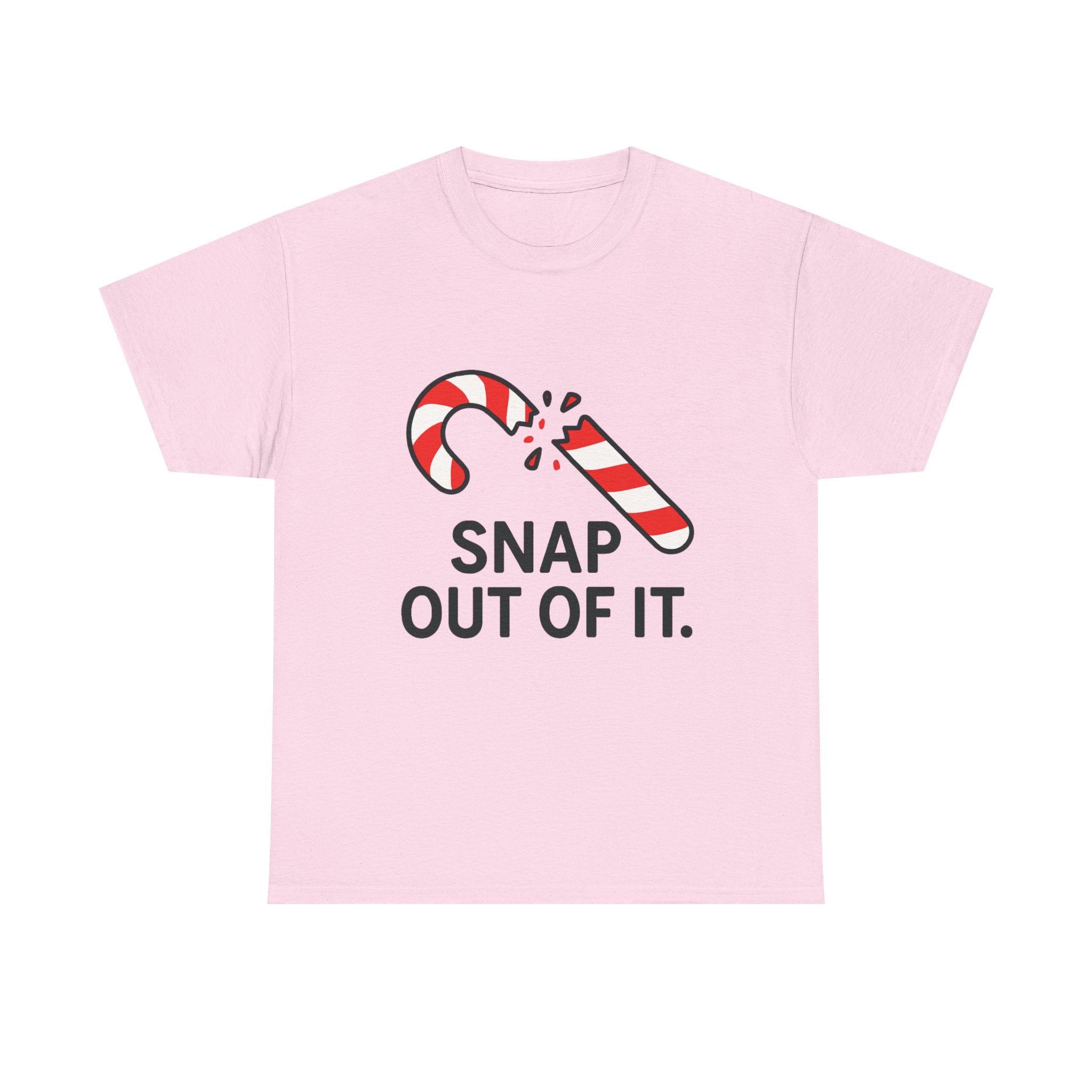 Funny Christmas T-Shirt – “Snap Out of It” Candy Cane Holiday Pun Tee