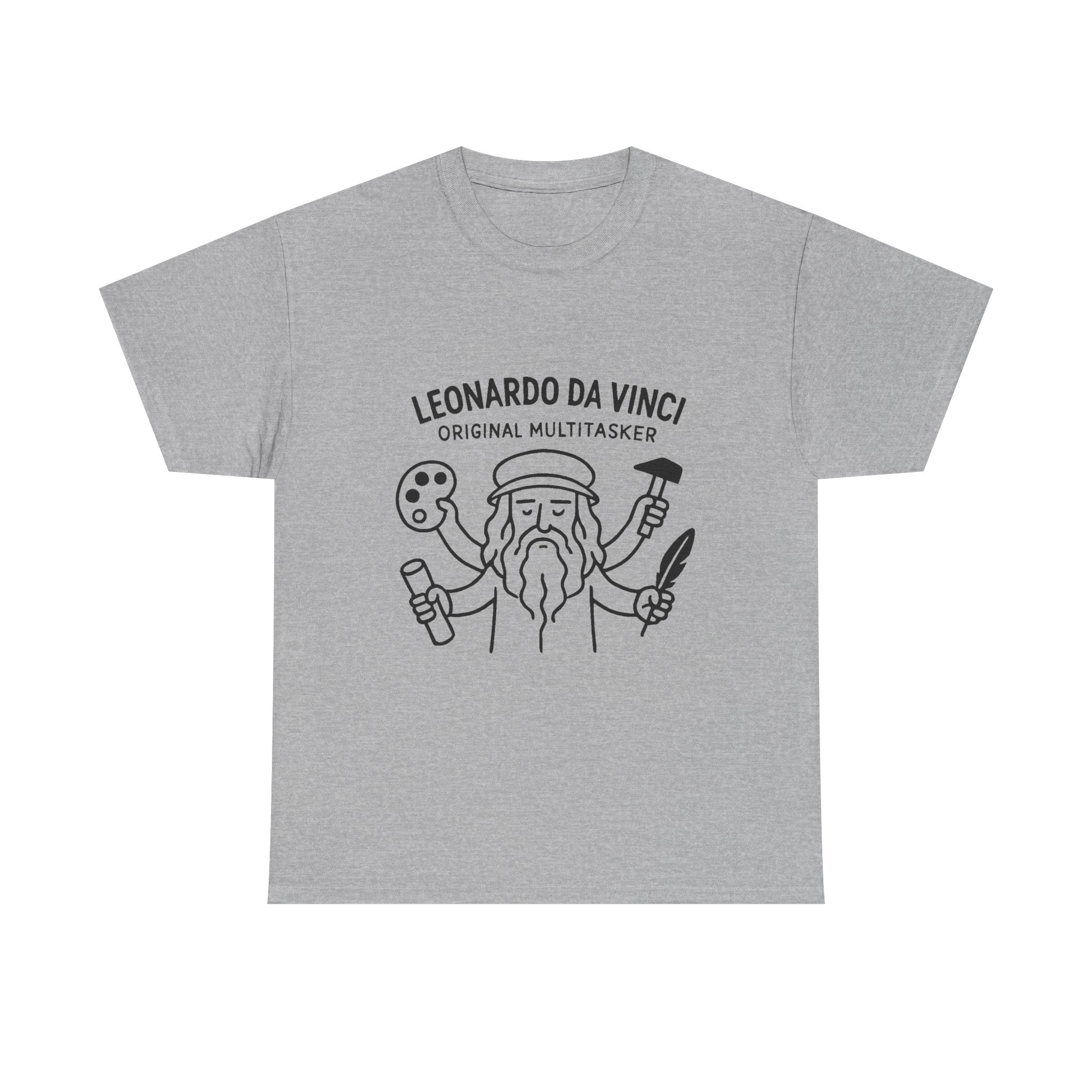 Leonardo Da Vinci T-Shirt: "Original Multitasker" Renaissance Graphic Tee