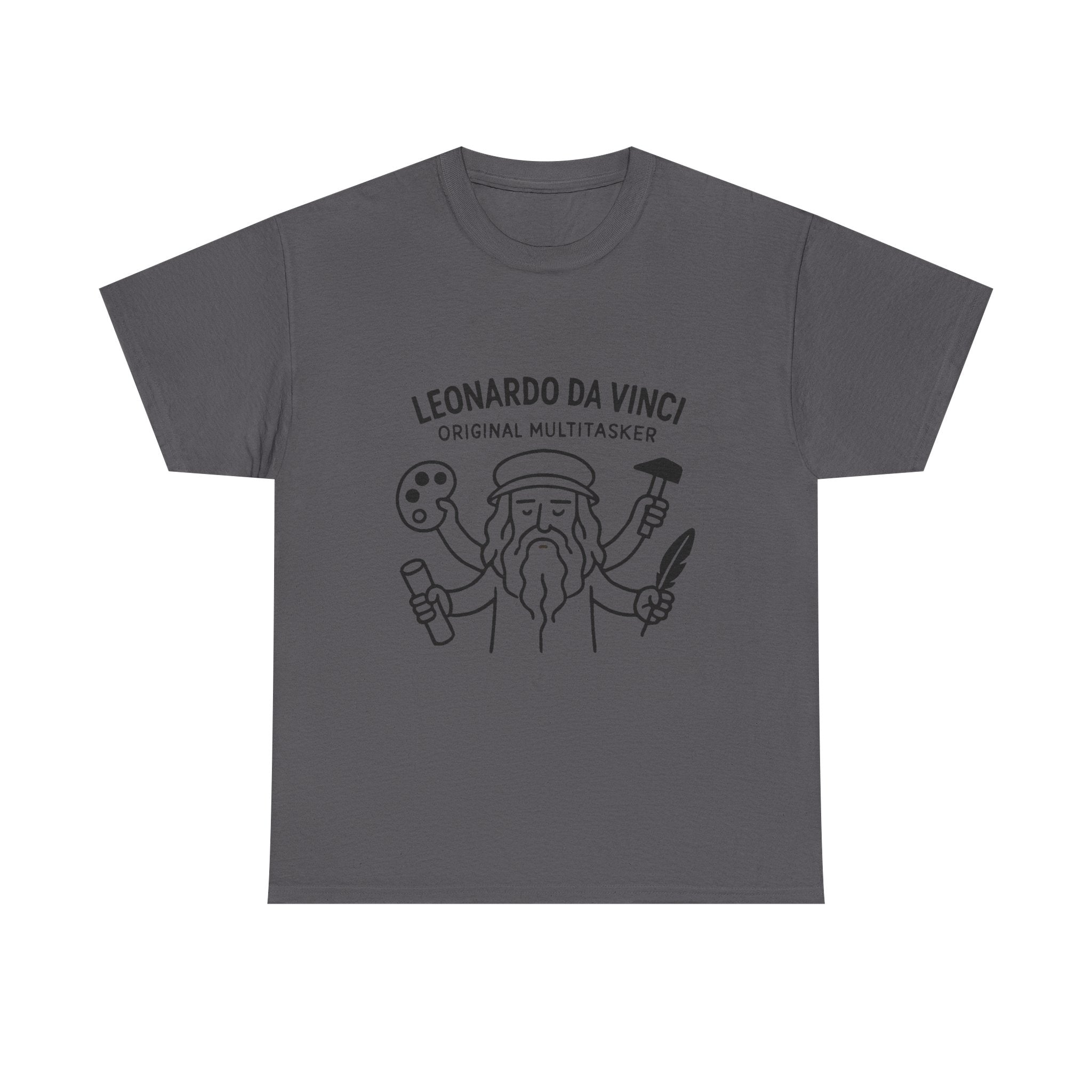 Leonardo Da Vinci T-Shirt: "Original Multitasker" Renaissance Graphic Tee