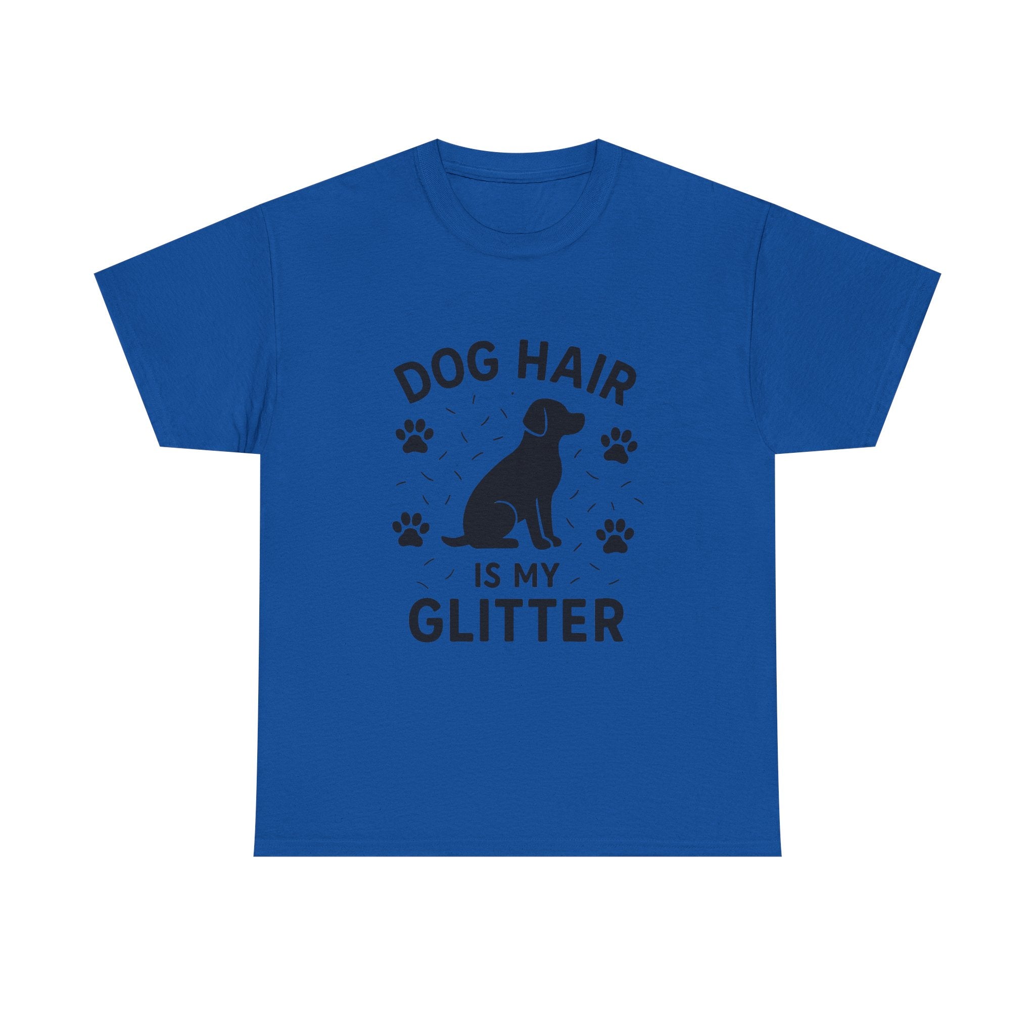 Dog Mom T-Shirt: "Dog Hair is My Glitter" Funny Graphic Tee