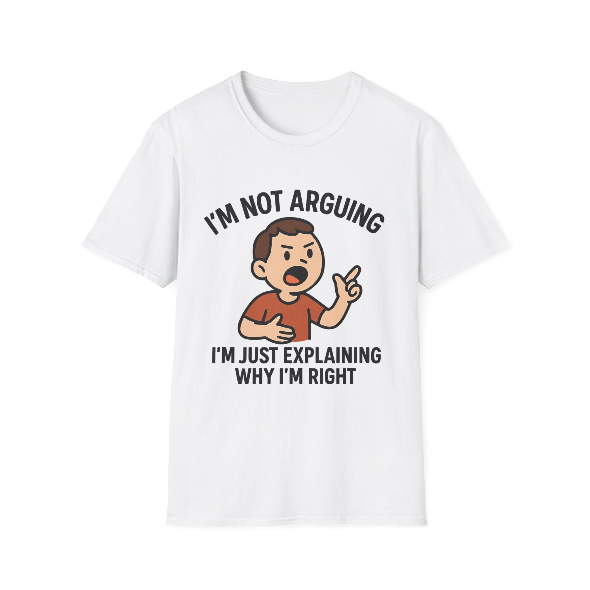 Funny Argument Explanation T-Shirt for Casual Wear