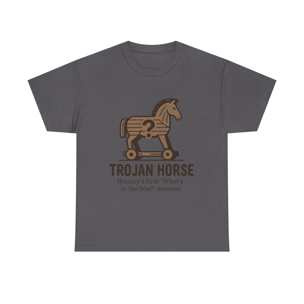 Trojan Horse T-Shirt: History's First "What's in the Box?" Funny Tee