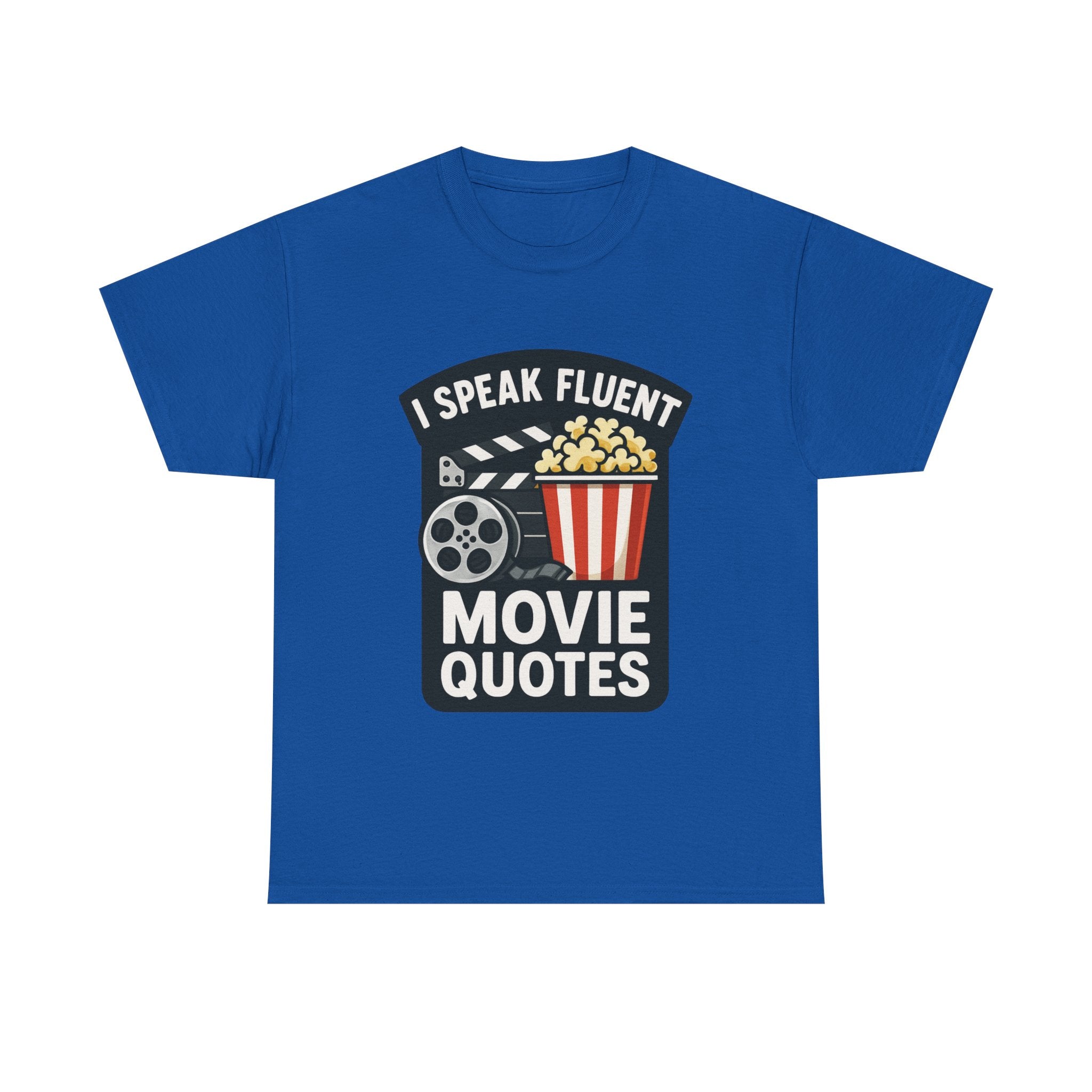 Movie Buff T-Shirt: "I Speak Fluent Movie Quotes" Graphic Tee