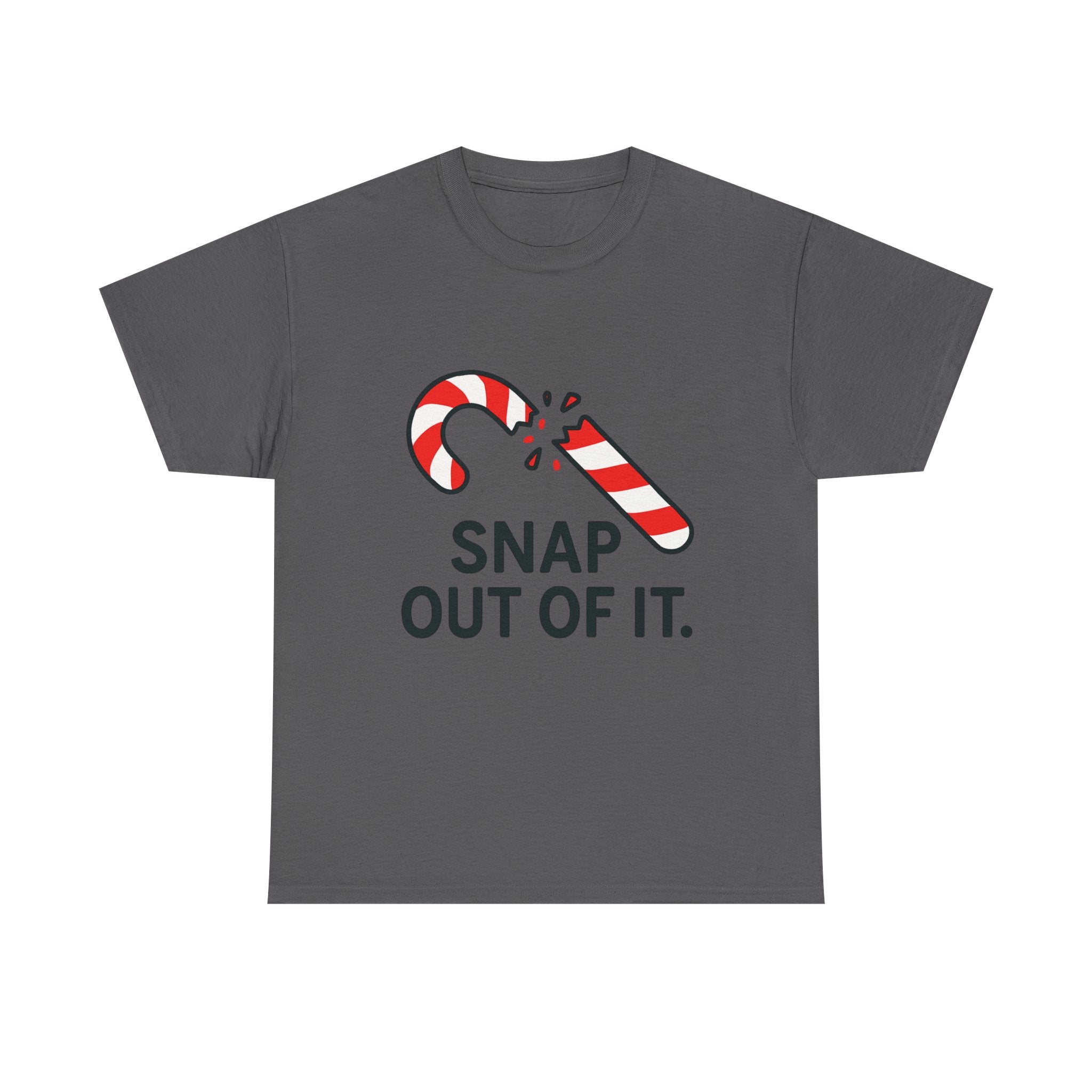 Funny Christmas T-Shirt – “Snap Out of It” Candy Cane Holiday Pun Tee