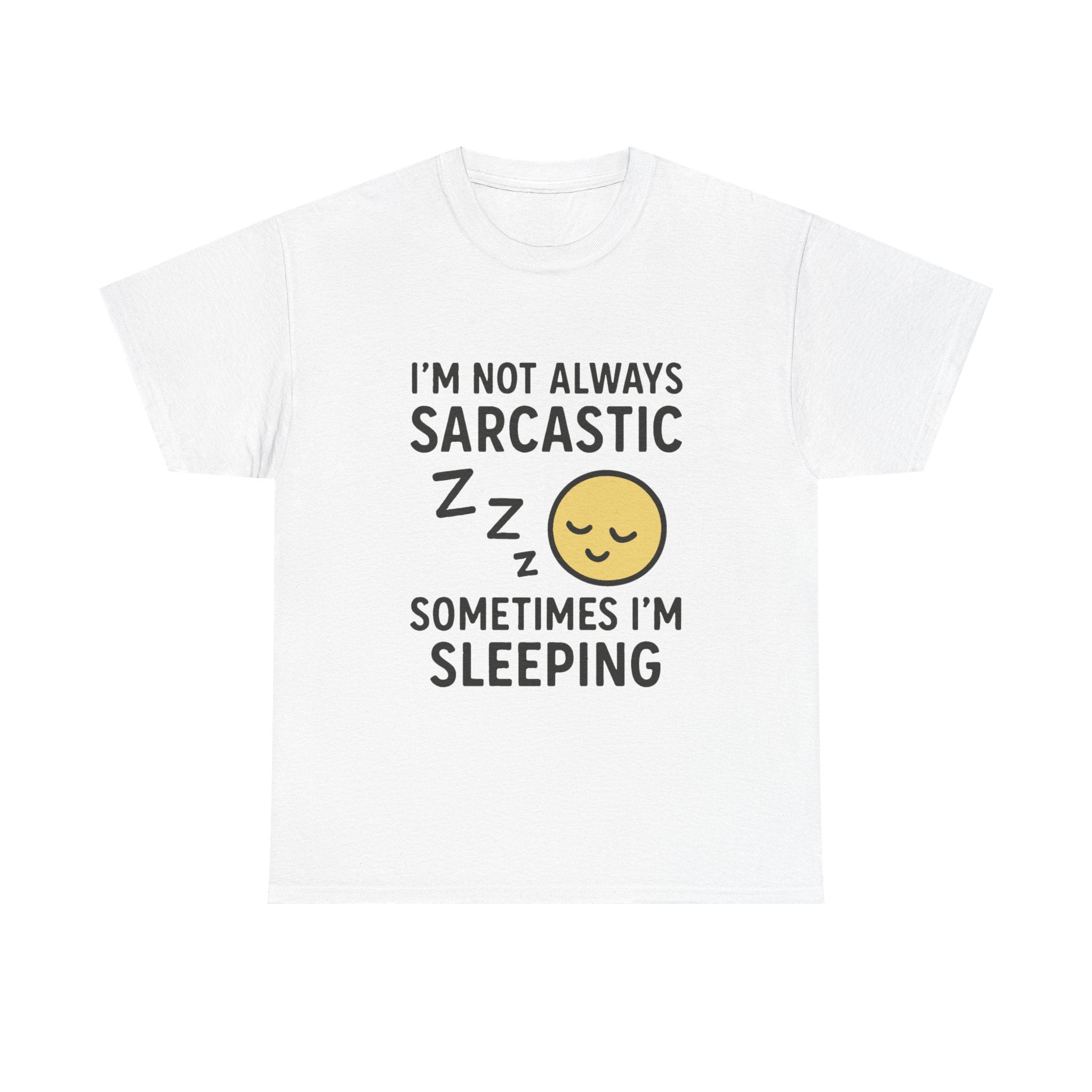 Sarcasm and Sleep T-Shirt: Funny Introvert Graphic Tee
