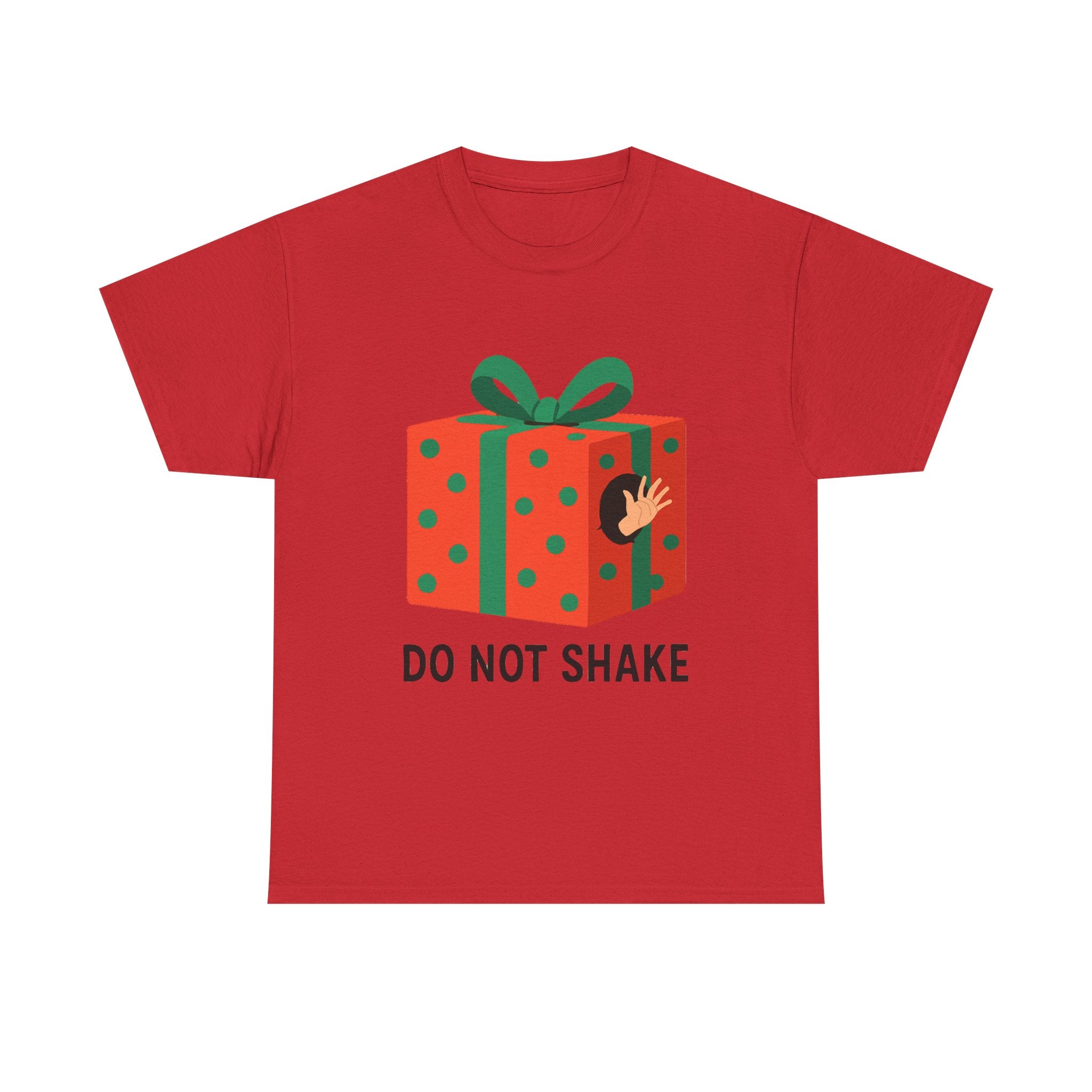 Funny Christmas Gift T-Shirt – “Do Not Shake” Holiday Humor Tee
