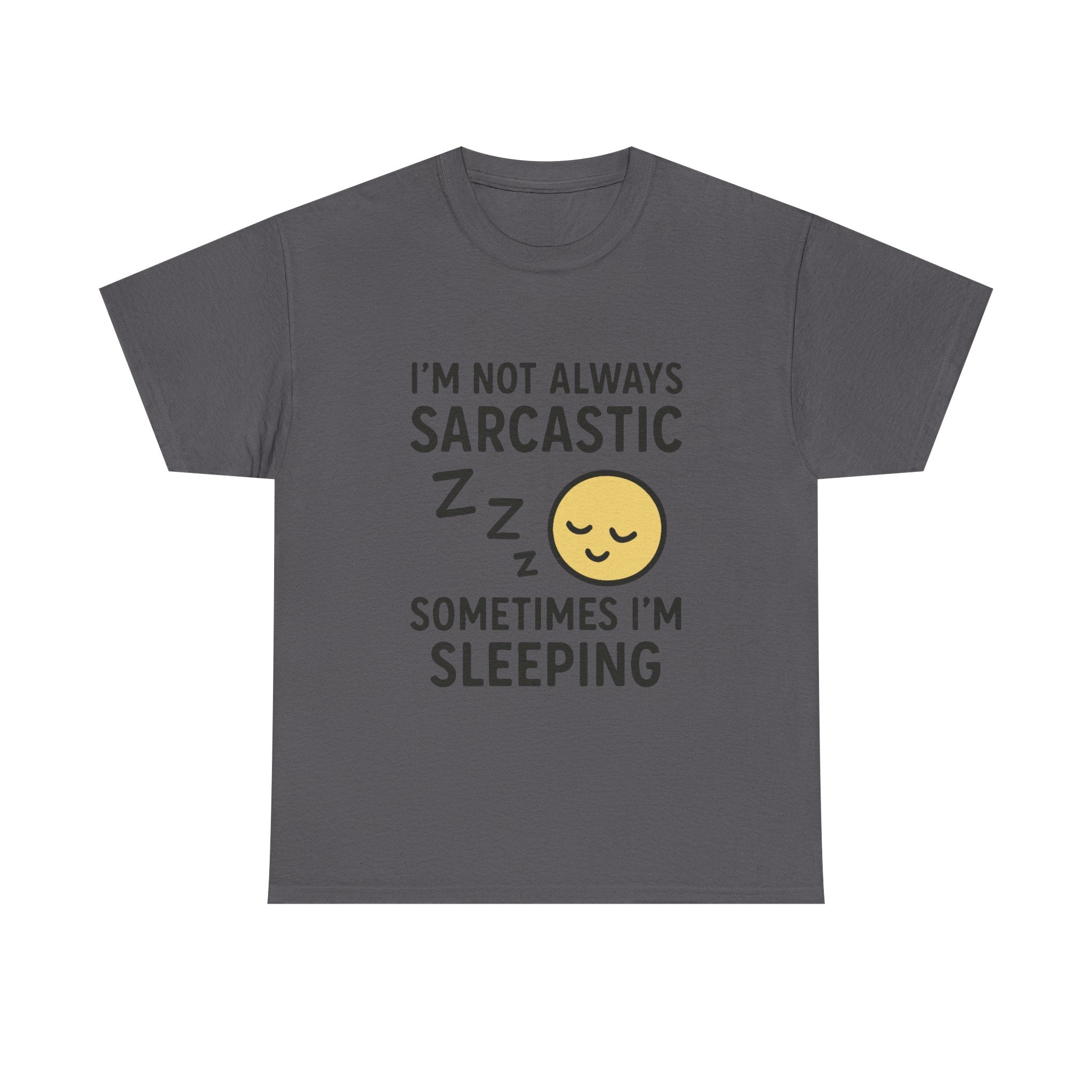 Sarcasm and Sleep T-Shirt: Funny Introvert Graphic Tee