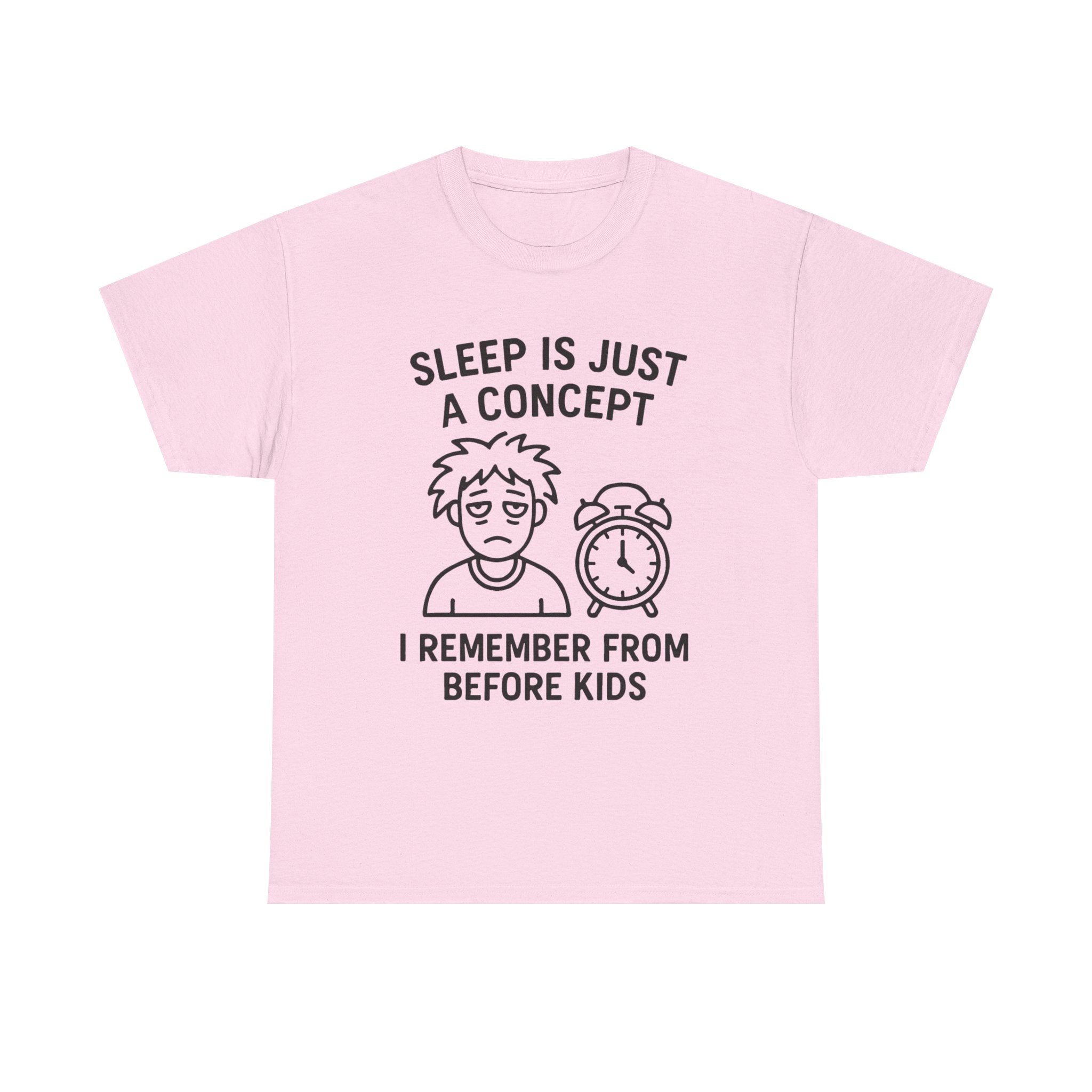 Tired Parent T-Shirt: "Sleep is Just a Concept" Funny Graphic Tee