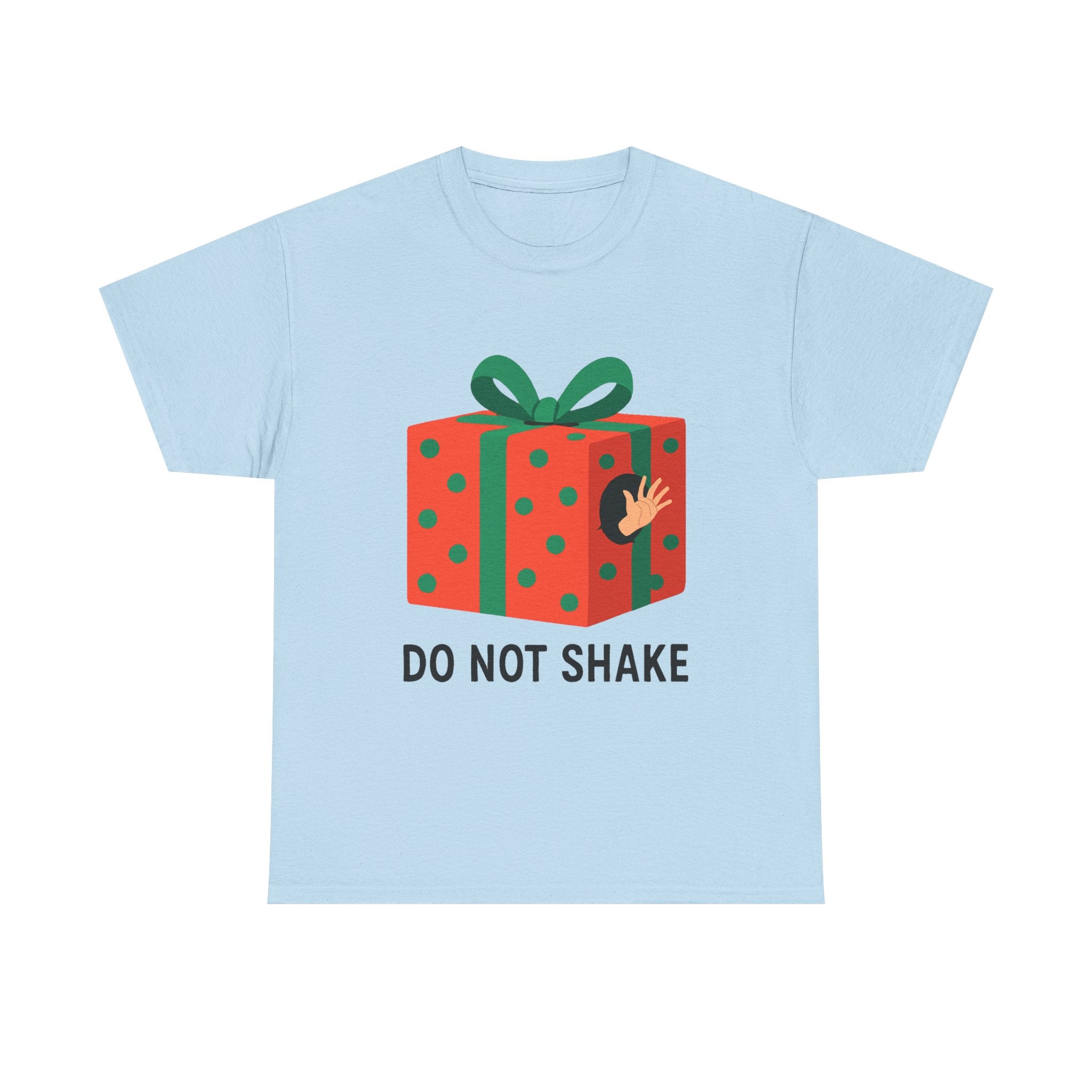 Funny Christmas Gift T-Shirt – “Do Not Shake” Holiday Humor Tee