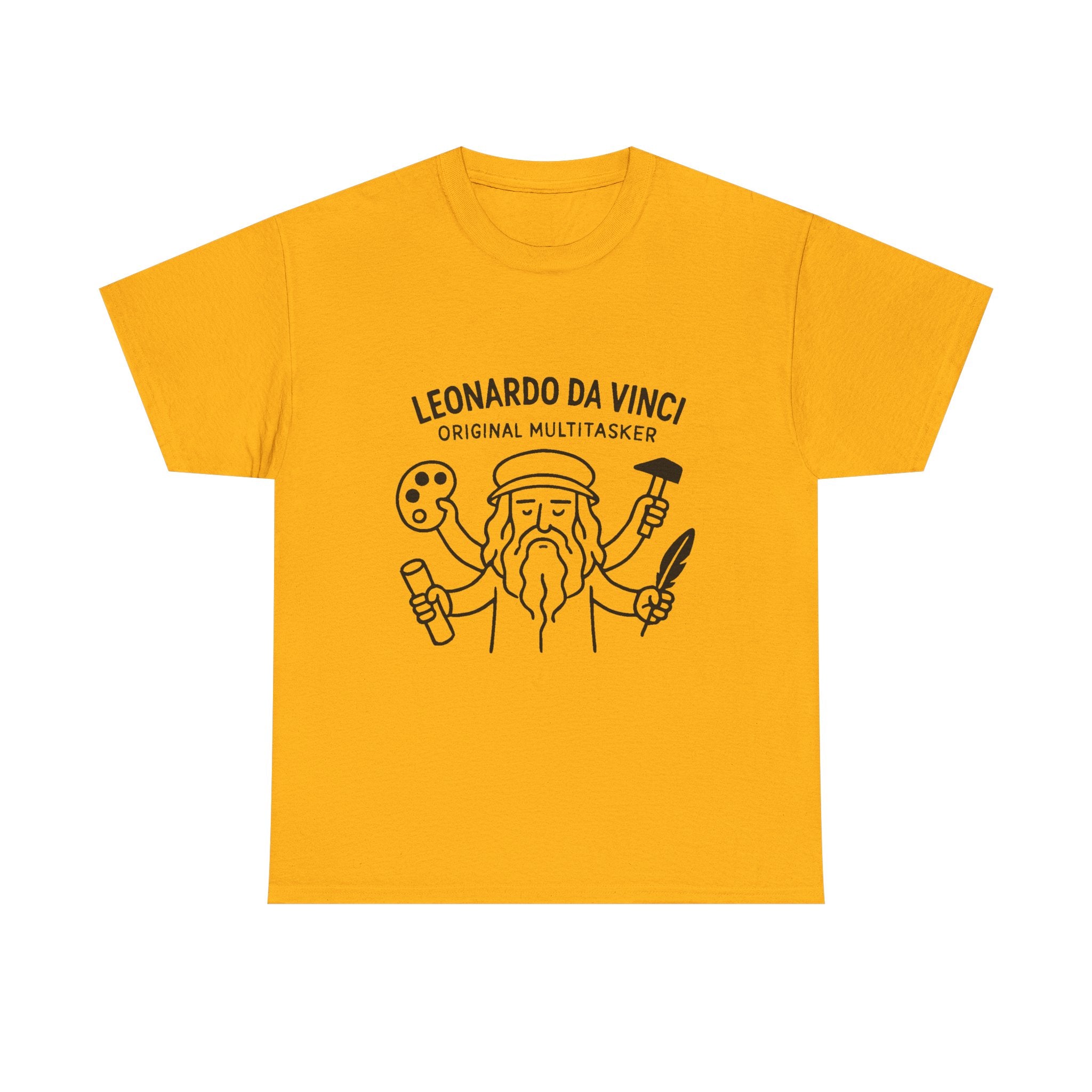 Leonardo Da Vinci T-Shirt: "Original Multitasker" Renaissance Graphic Tee