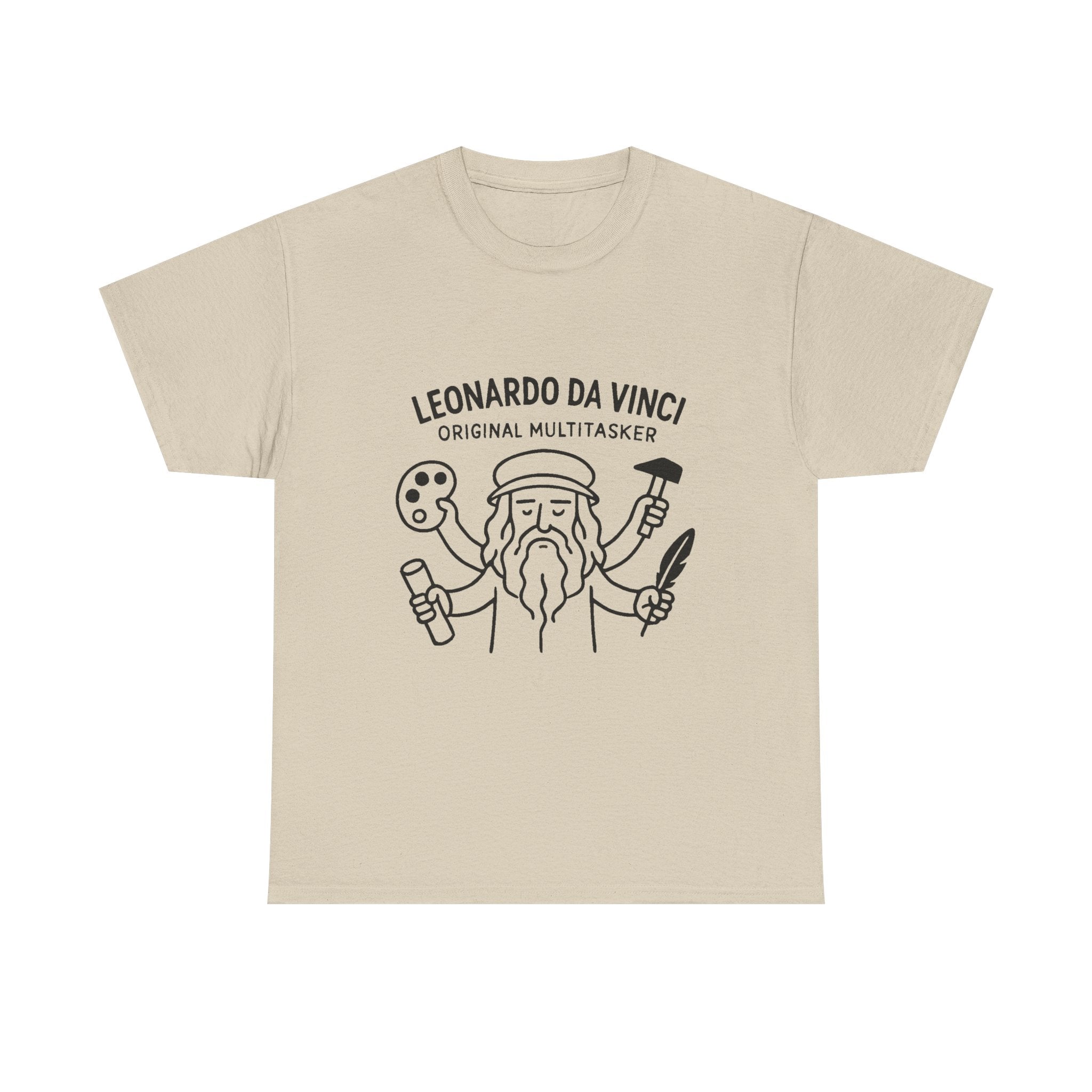 Leonardo Da Vinci T-Shirt: "Original Multitasker" Renaissance Graphic Tee
