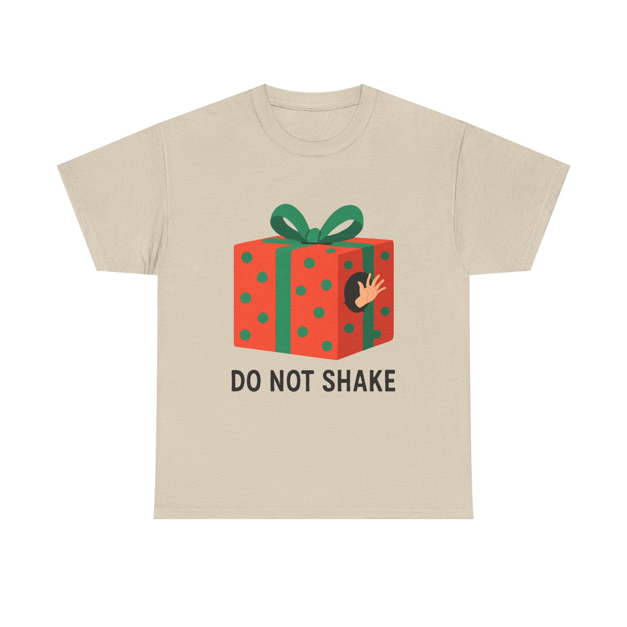 Funny Christmas Gift T-Shirt – “Do Not Shake” Holiday Humor Tee