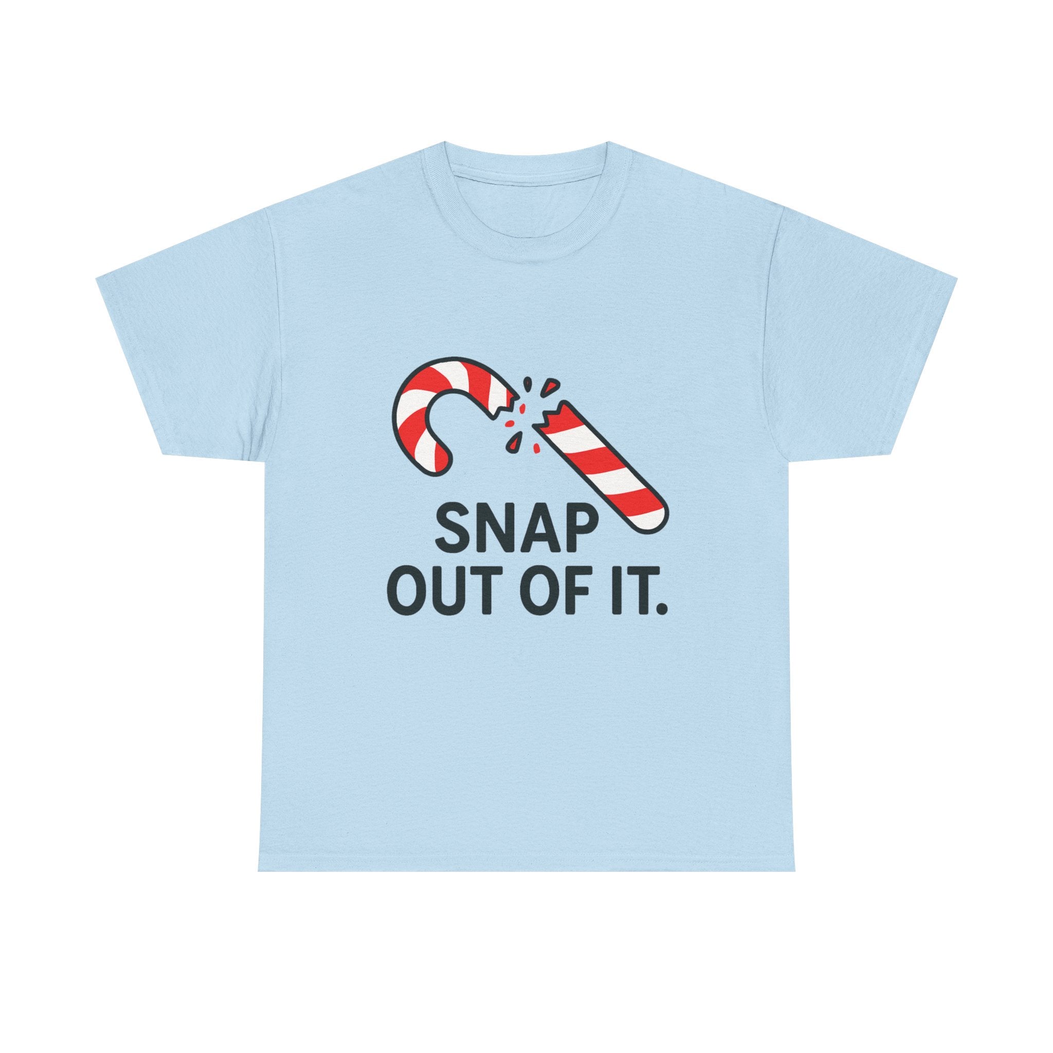 Funny Christmas T-Shirt – “Snap Out of It” Candy Cane Holiday Pun Tee