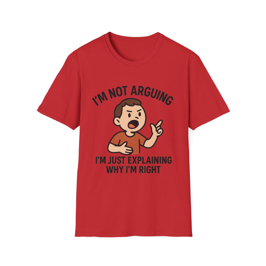 Funny Argument Explanation T-Shirt for Casual Wear