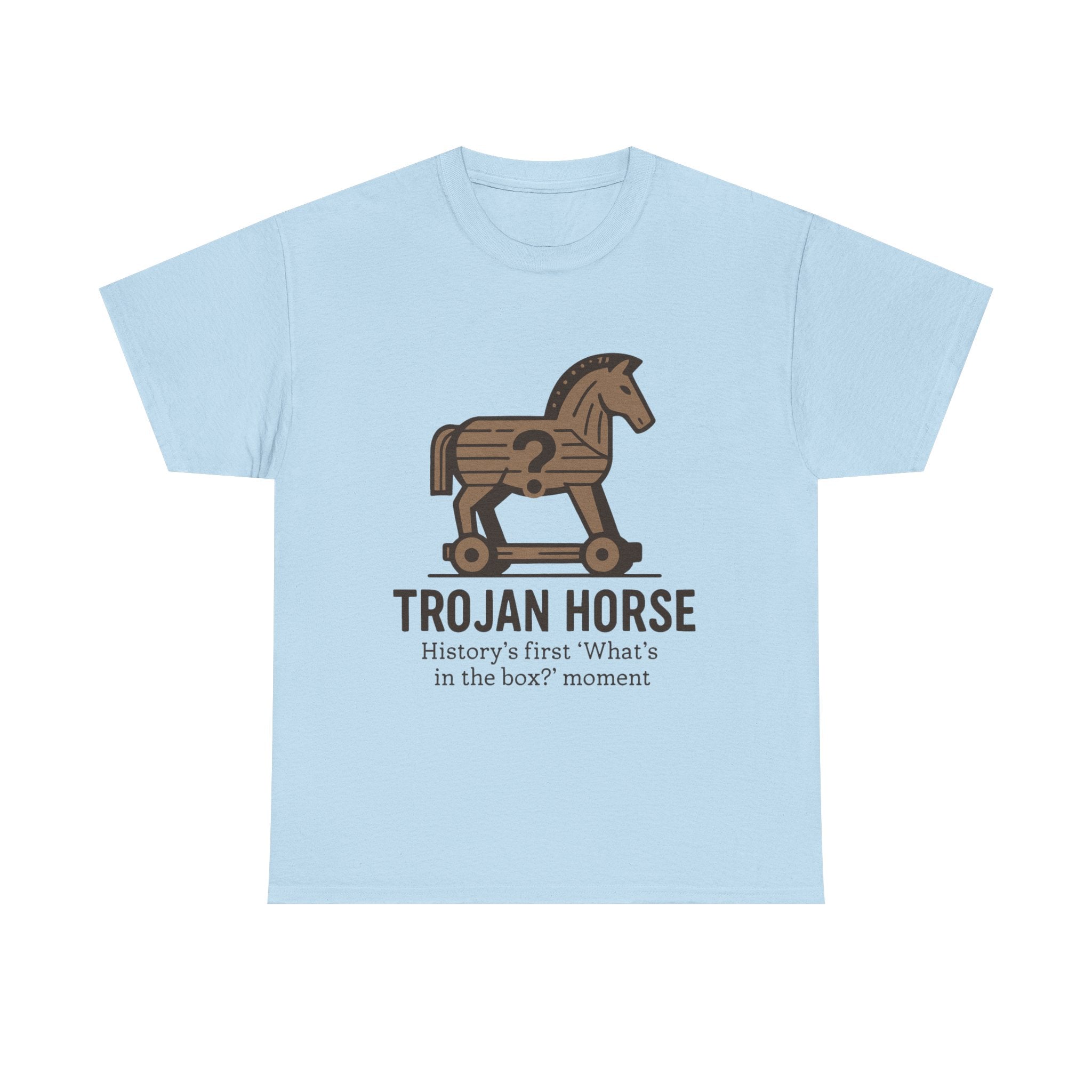 Trojan Horse T-Shirt: History's First "What's in the Box?" Funny Tee