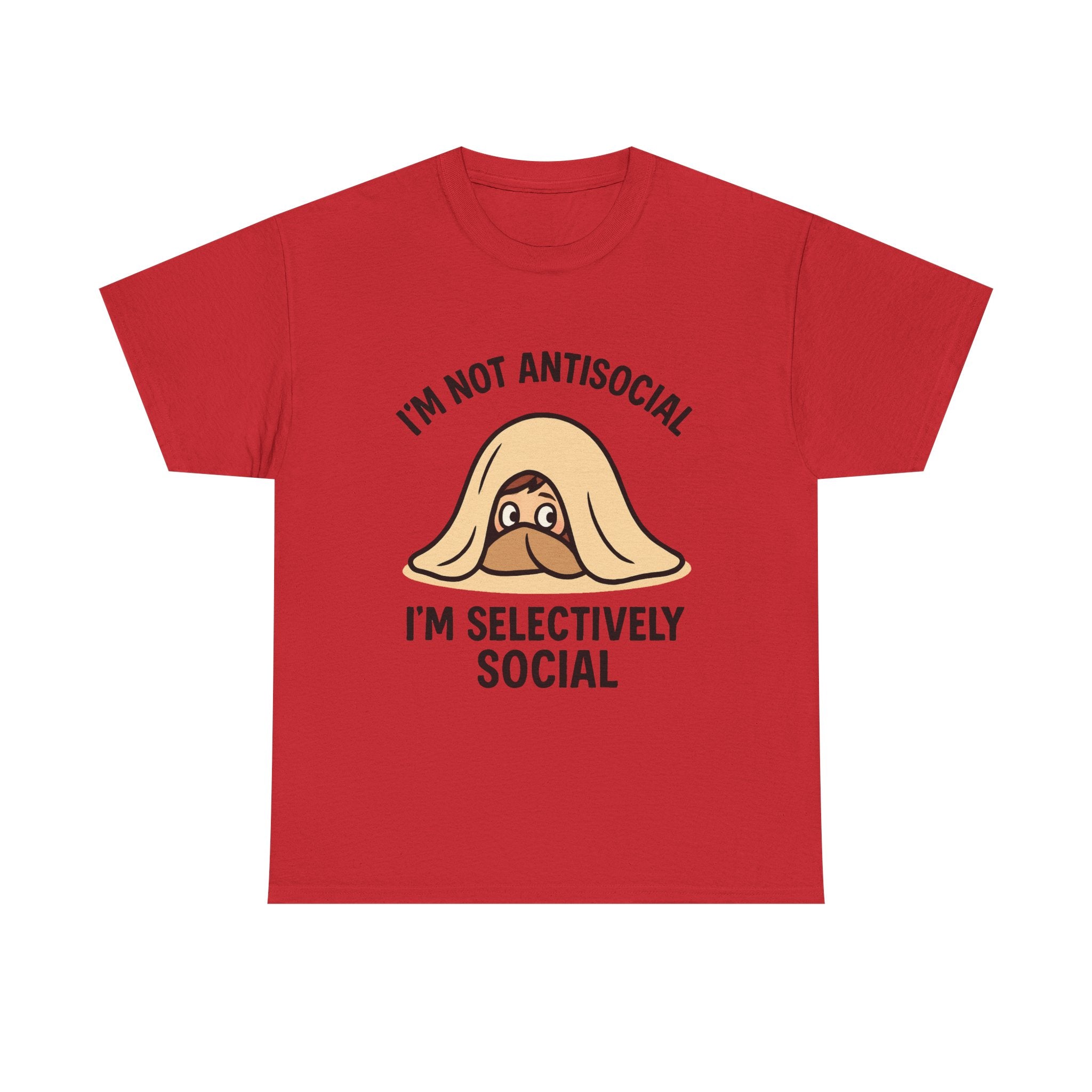 Introvert T-Shirt: "I'm Not Antisocial, I'm Selectively Social" Funny Graphic Tee