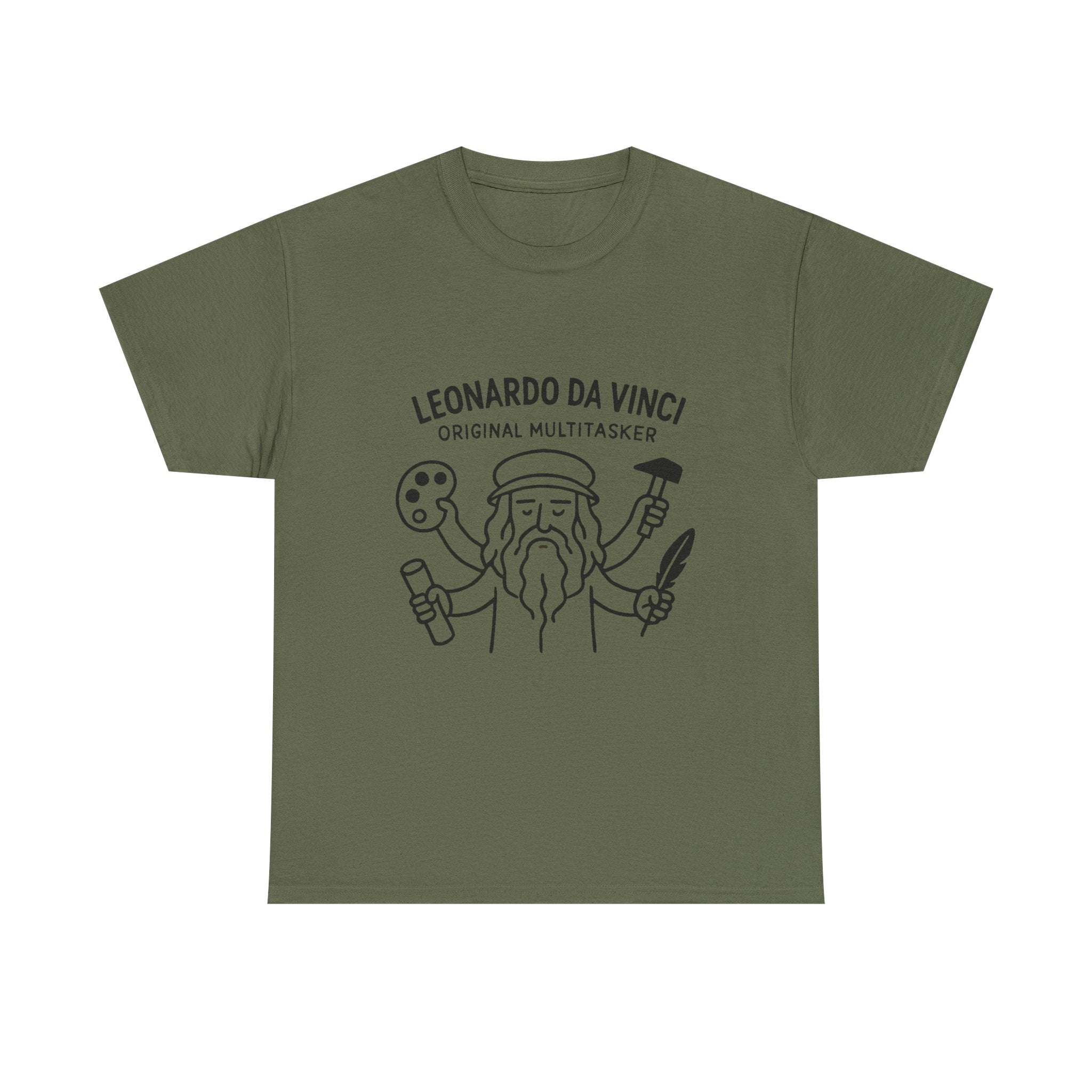 Leonardo Da Vinci T-Shirt: "Original Multitasker" Renaissance Graphic Tee