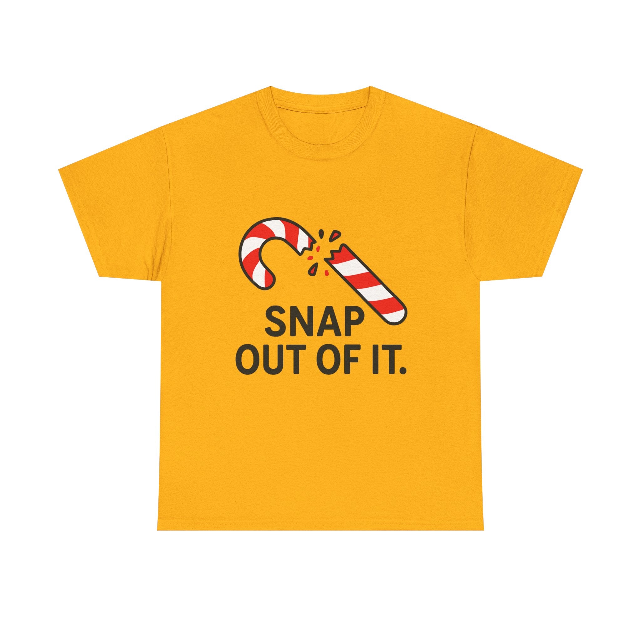 Funny Christmas T-Shirt – “Snap Out of It” Candy Cane Holiday Pun Tee