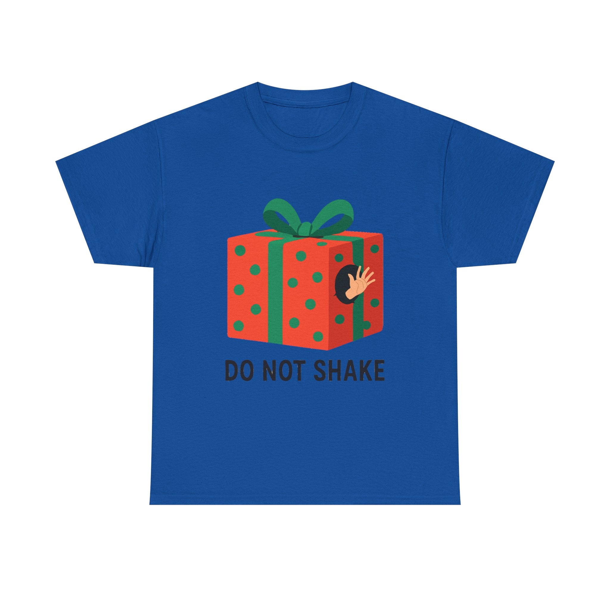 Funny Christmas Gift T-Shirt – “Do Not Shake” Holiday Humor Tee