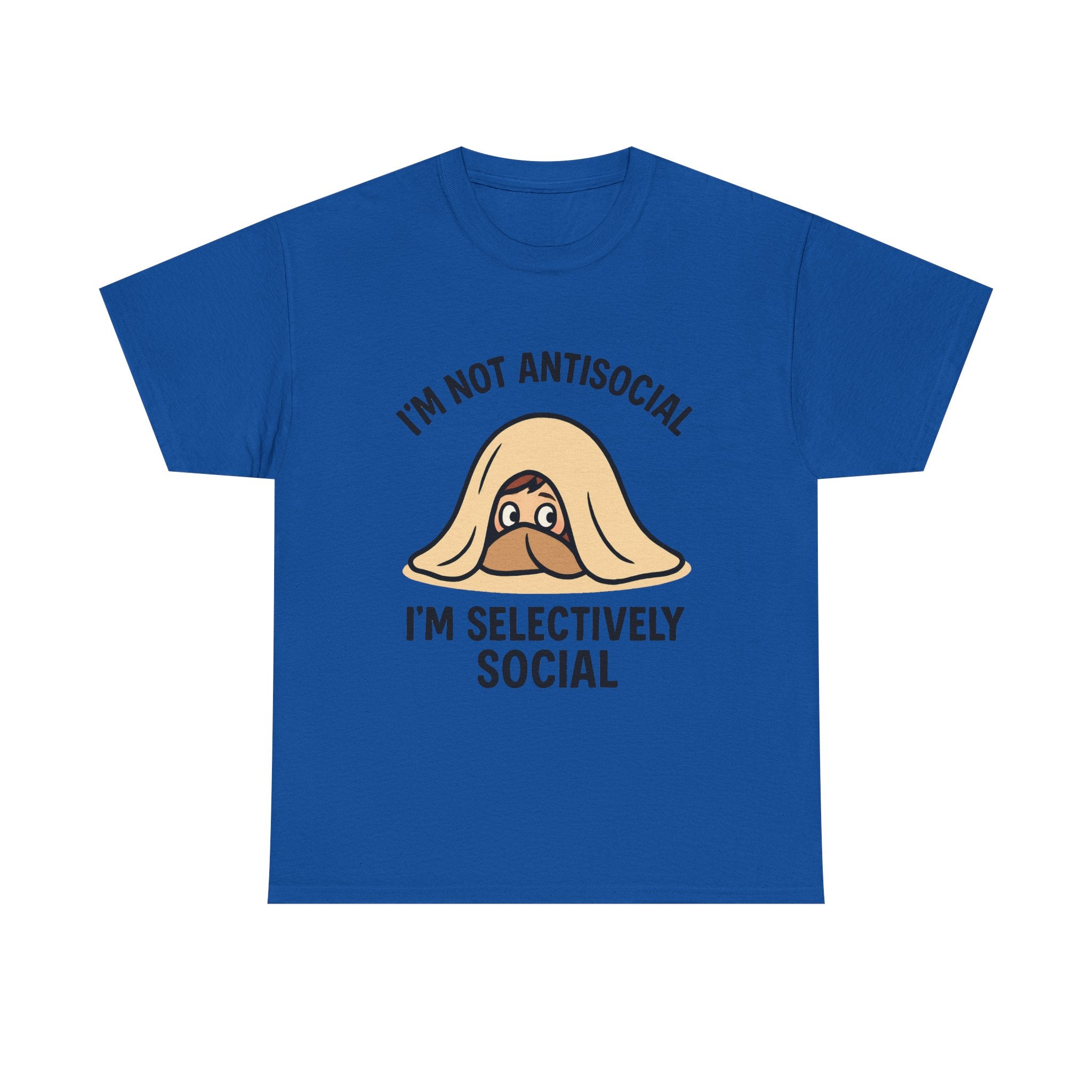 Introvert T-Shirt: "I'm Not Antisocial, I'm Selectively Social" Funny Graphic Tee