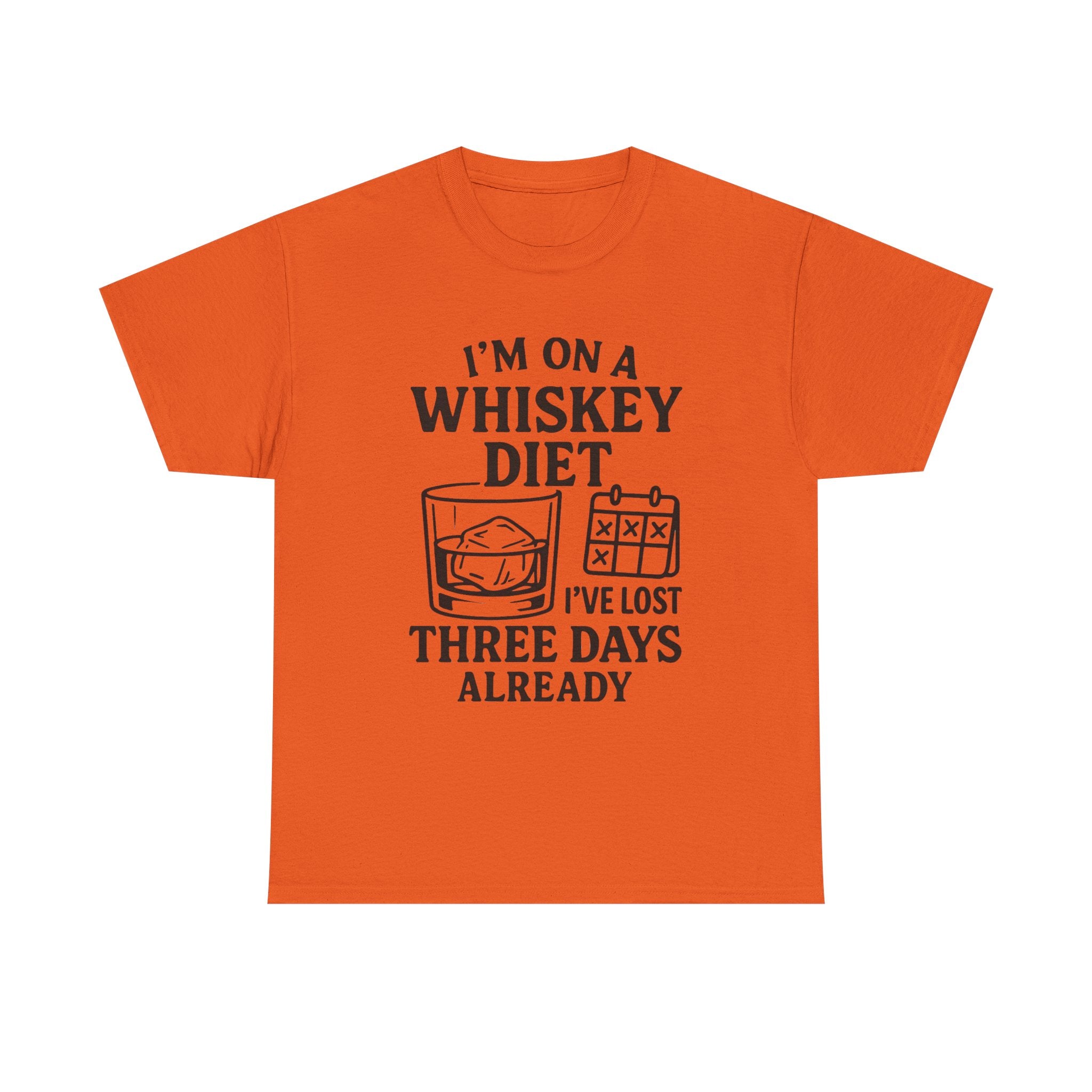 “I’m On a Whiskey Diet – I’ve Lost Three Days Already” Funny Drinking T-Shirt – Hilarious Whiskey Lover Tee for Men & Women