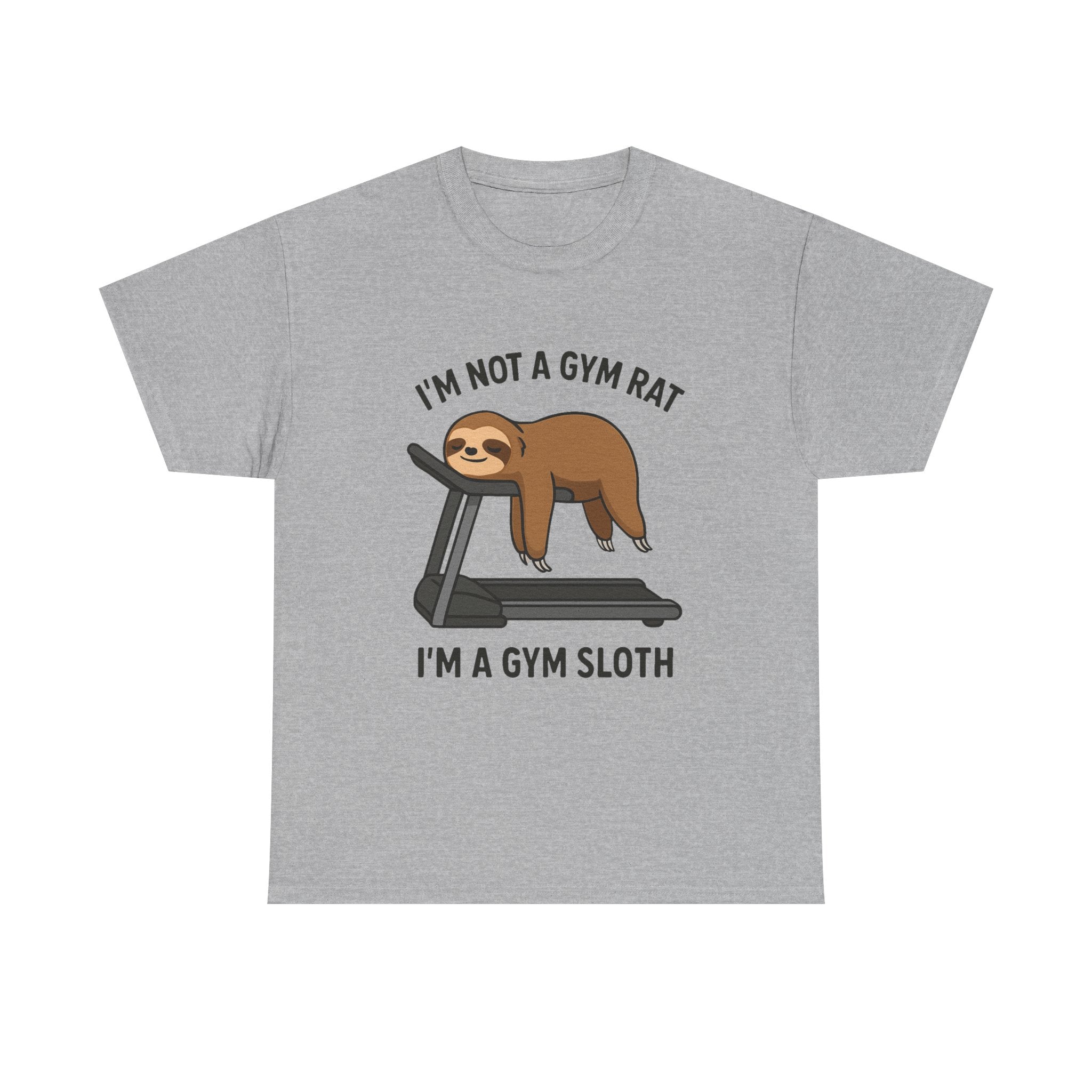 “I’m Not a Gym Rat, I’m a Gym Sloth” Funny Sloth Workout T-Shirt – Lazy Fitness Humor Tee for Men & Women