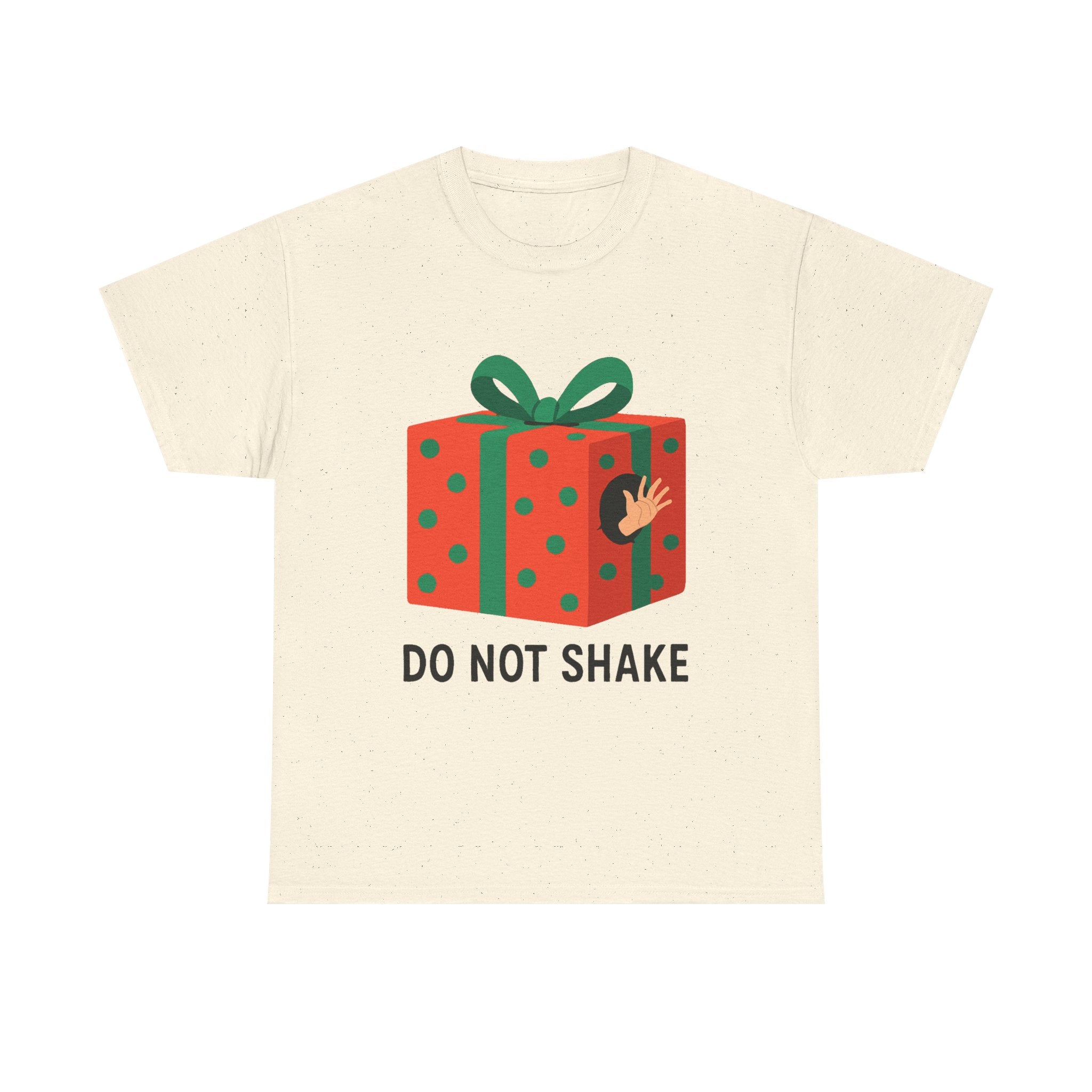 Funny Christmas Gift T-Shirt – “Do Not Shake” Holiday Humor Tee