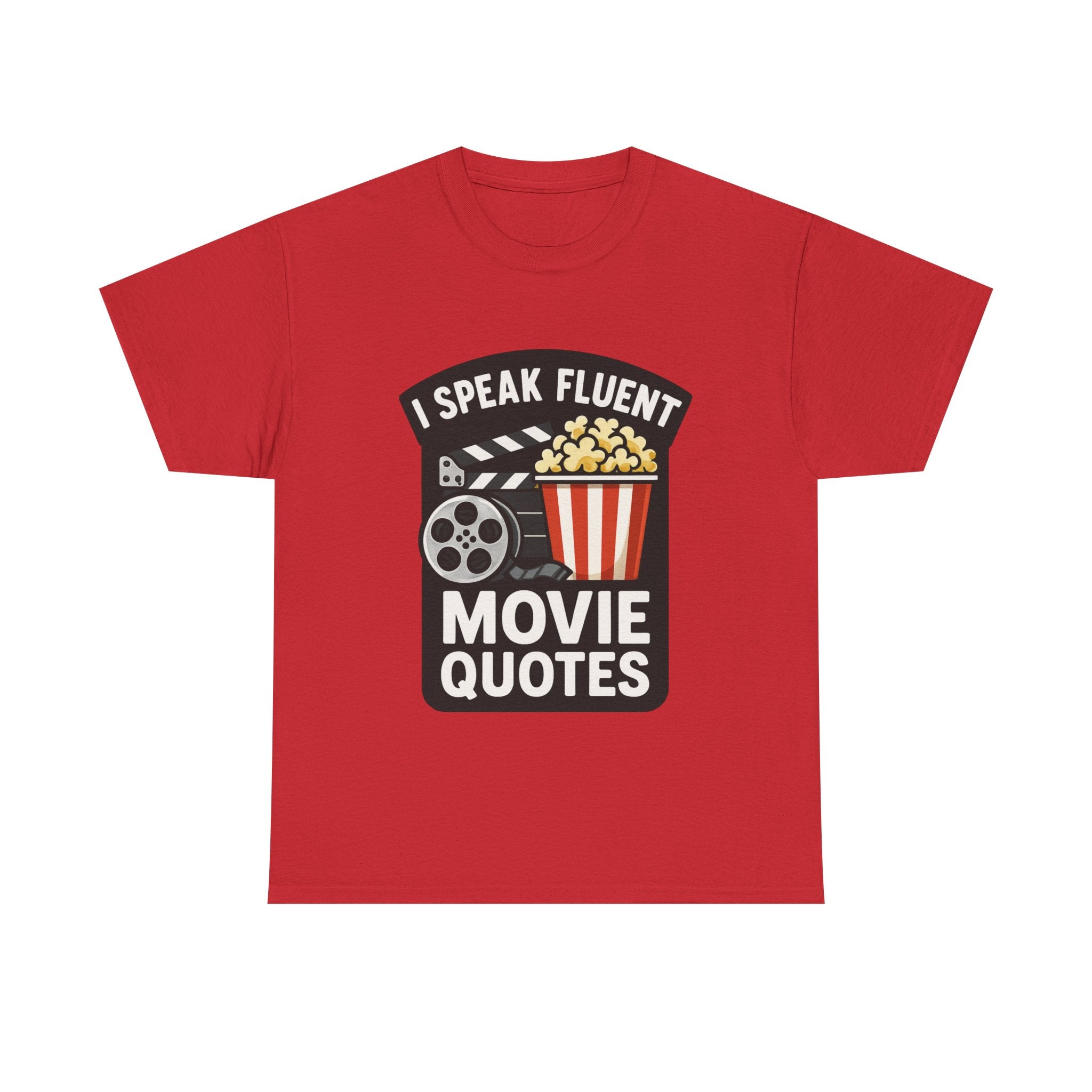 Movie Buff T-Shirt: "I Speak Fluent Movie Quotes" Graphic Tee