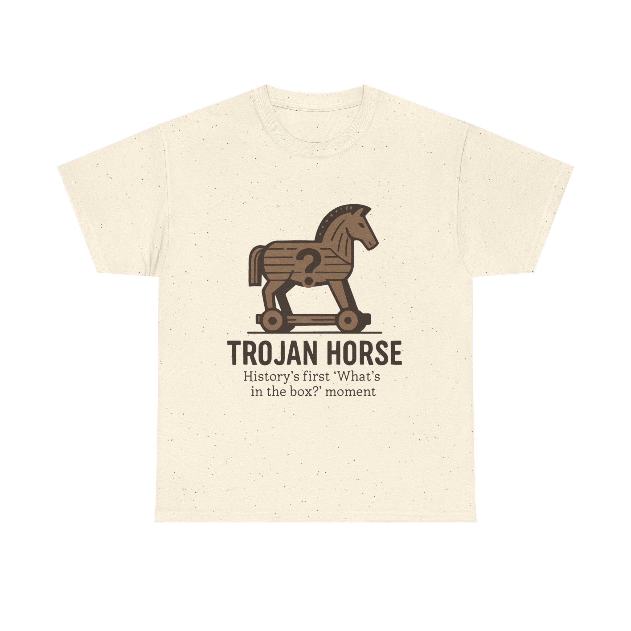 Trojan Horse T-Shirt: History's First "What's in the Box?" Funny Tee