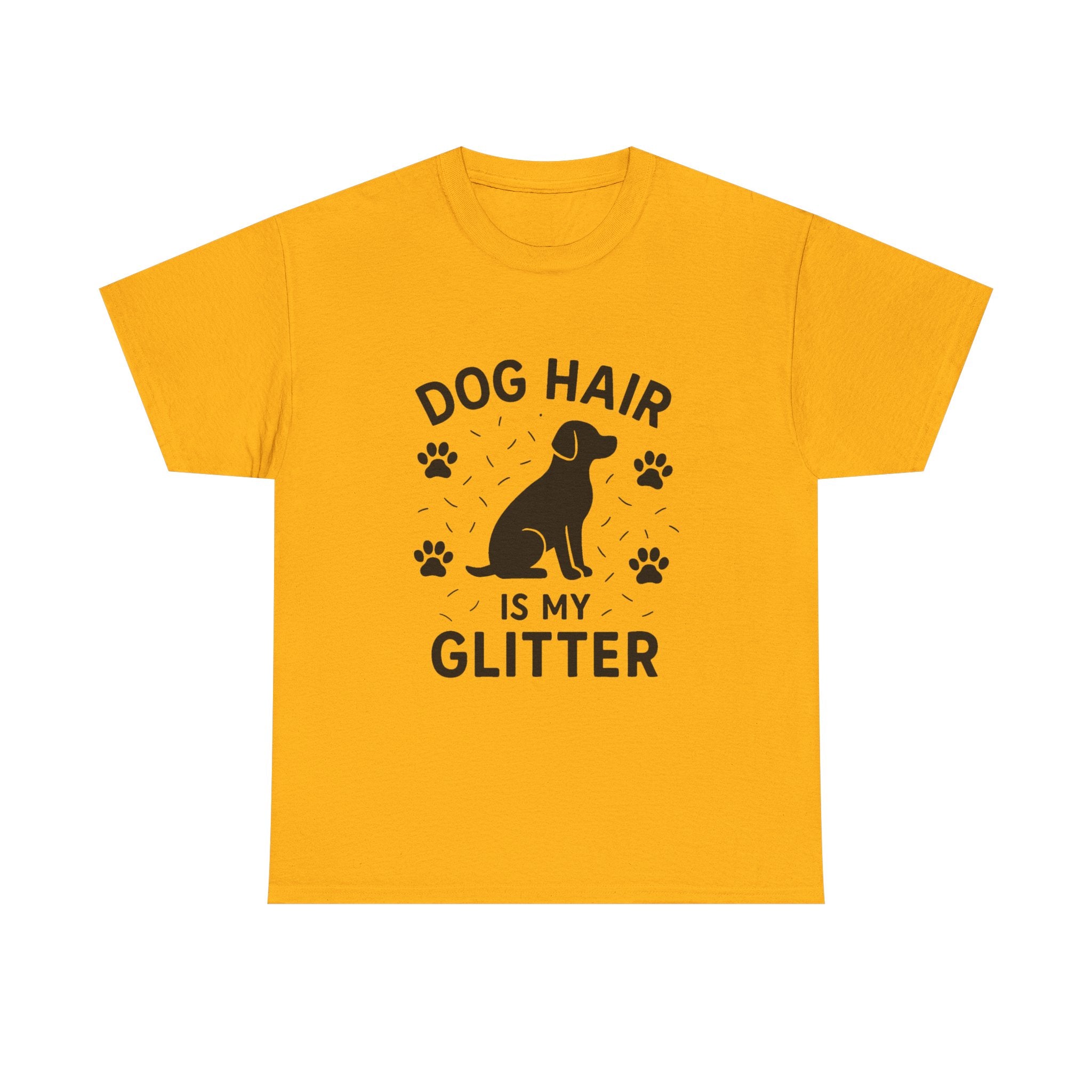 Dog Mom T-Shirt: "Dog Hair is My Glitter" Funny Graphic Tee