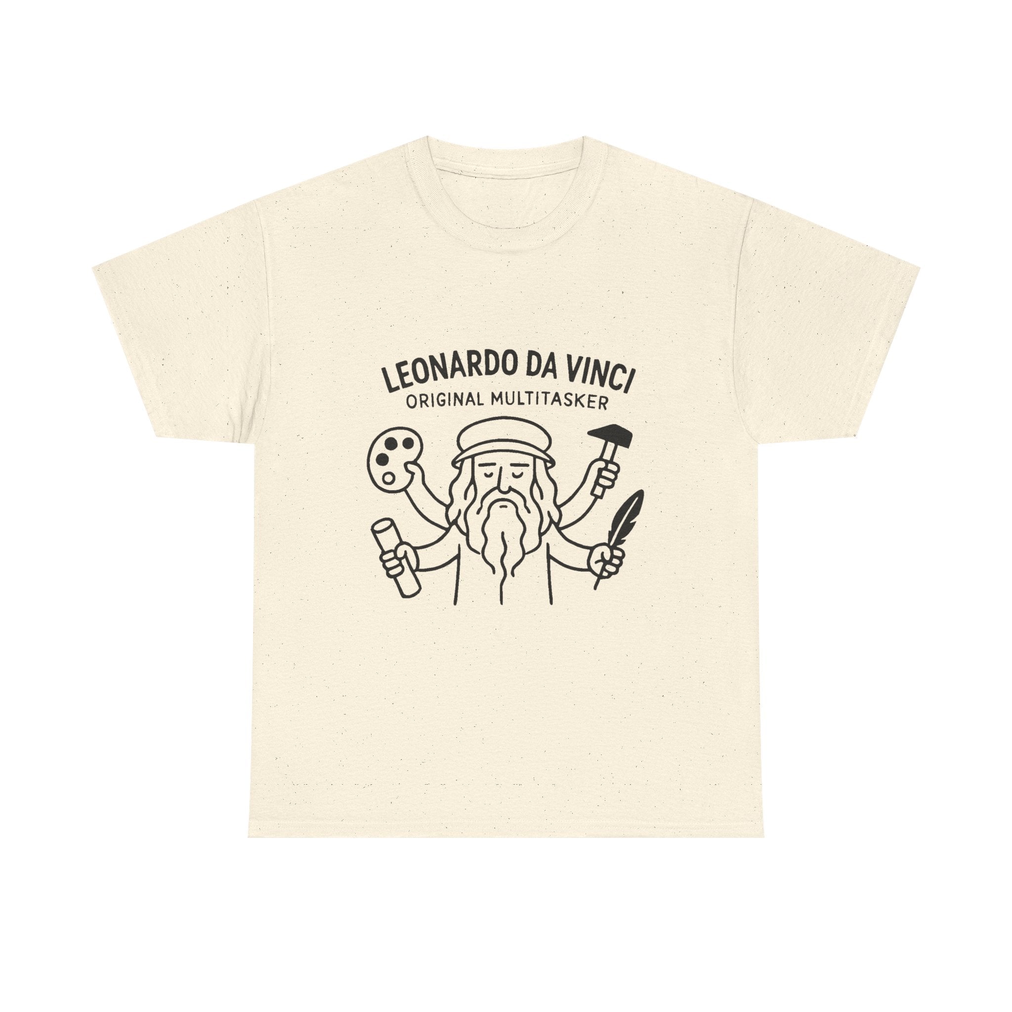 Leonardo Da Vinci T-Shirt: "Original Multitasker" Renaissance Graphic Tee