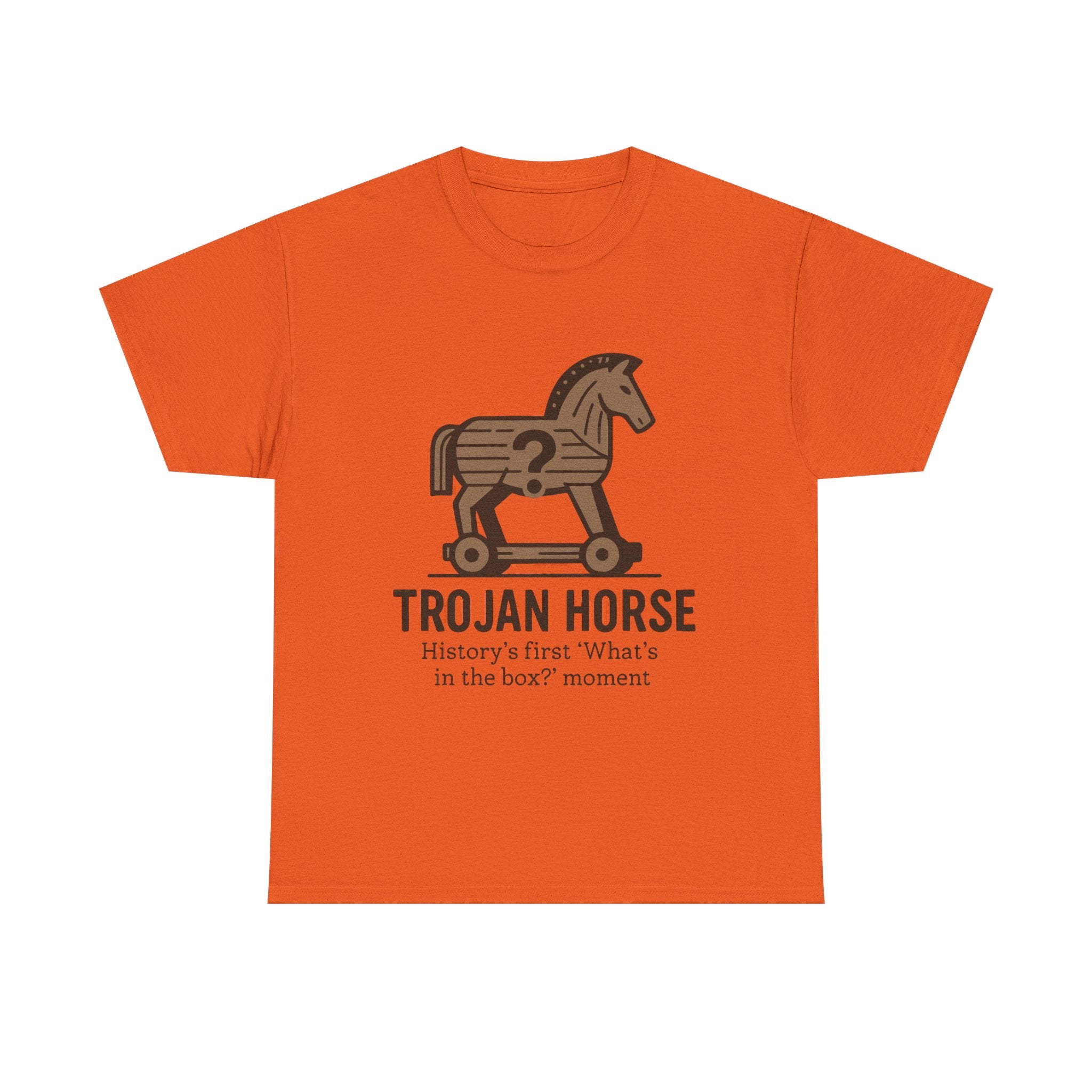 Trojan Horse T-Shirt: History's First "What's in the Box?" Funny Tee