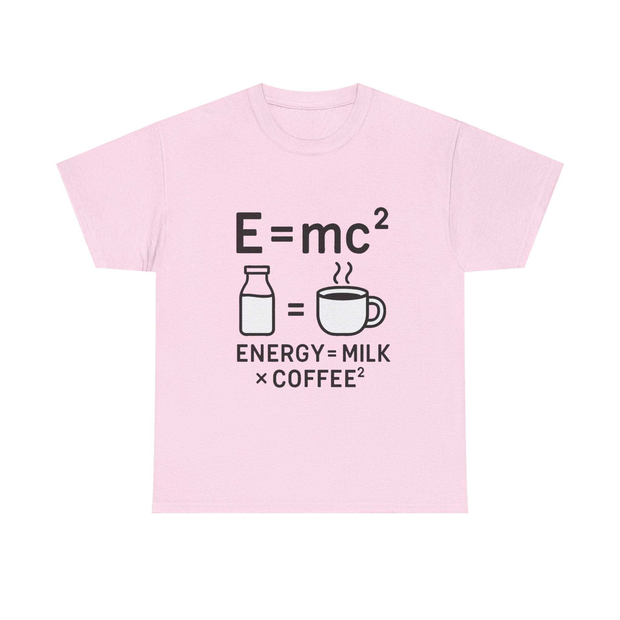 Coffee Science T-Shirt: "Energy = Milk x Coffee²" Funny Graphic Tee