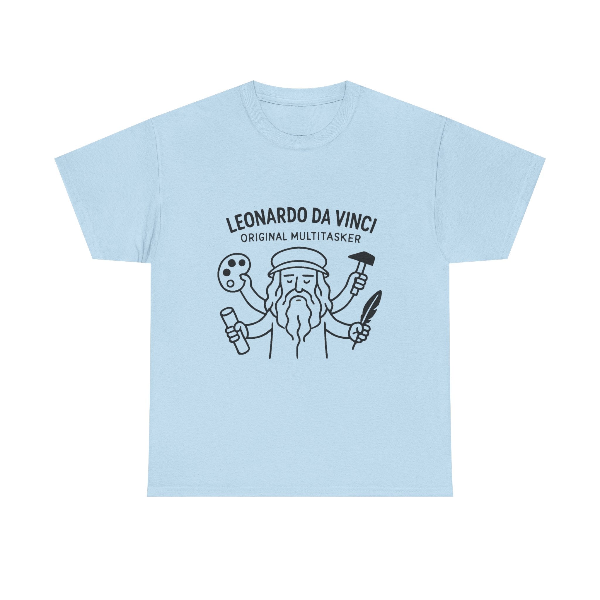 Leonardo Da Vinci T-Shirt: "Original Multitasker" Renaissance Graphic Tee