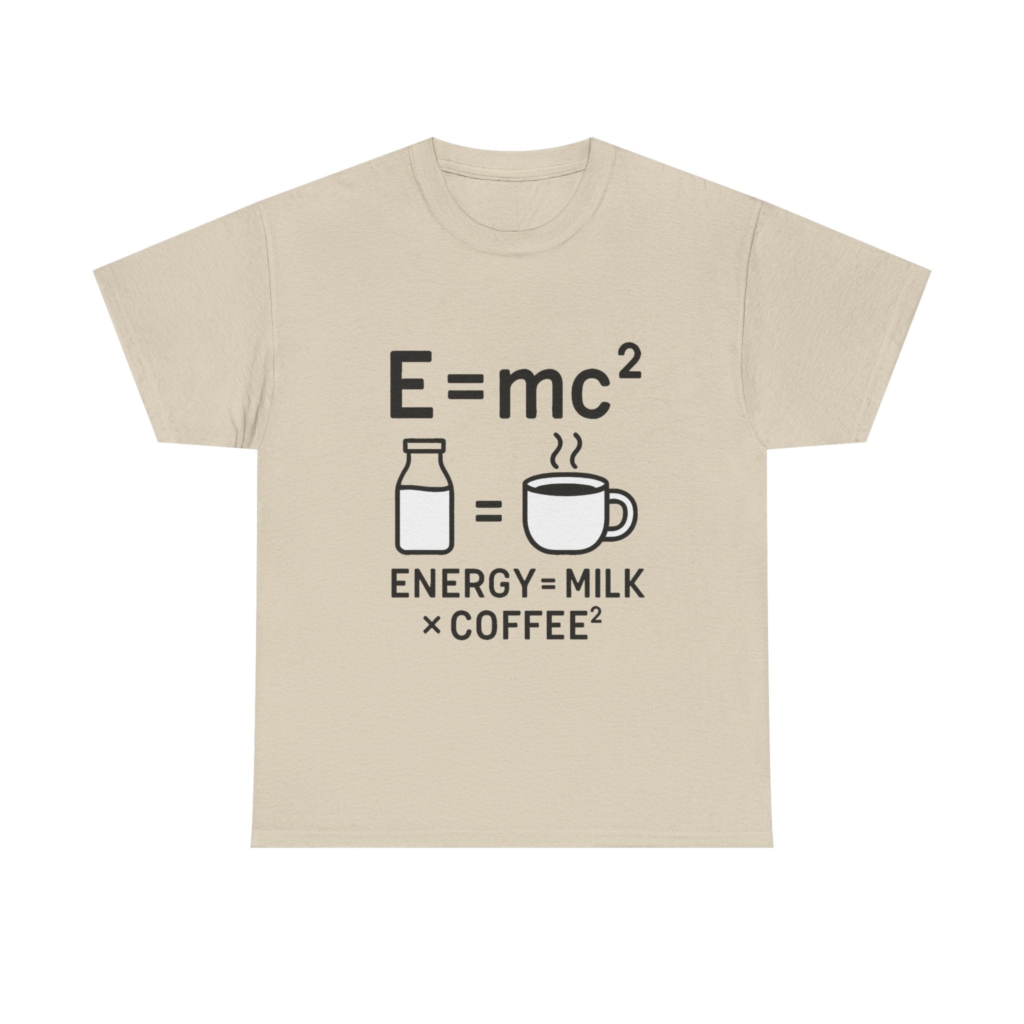 Coffee Science T-Shirt: "Energy = Milk x Coffee²" Funny Graphic Tee