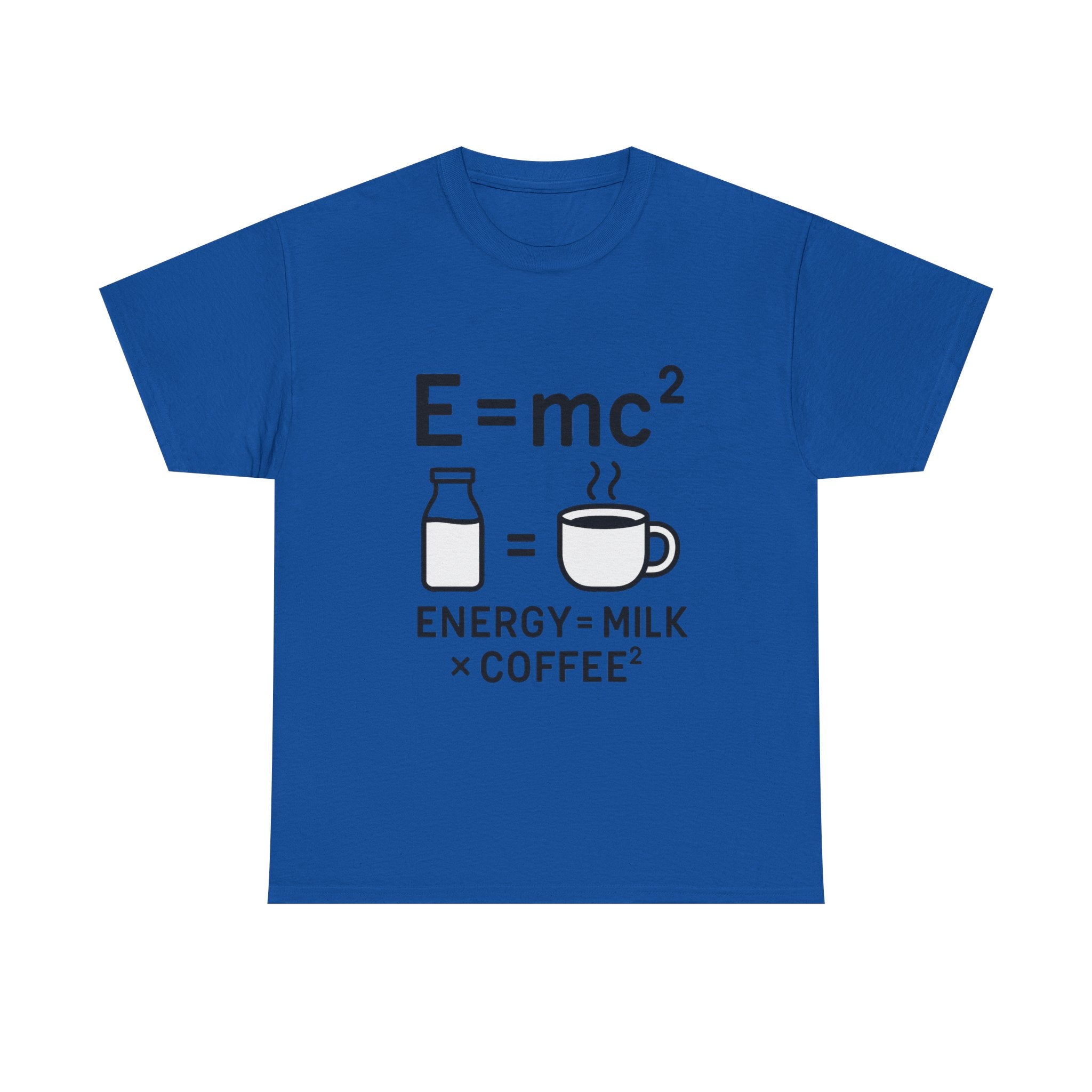 Coffee Science T-Shirt: "Energy = Milk x Coffee²" Funny Graphic Tee