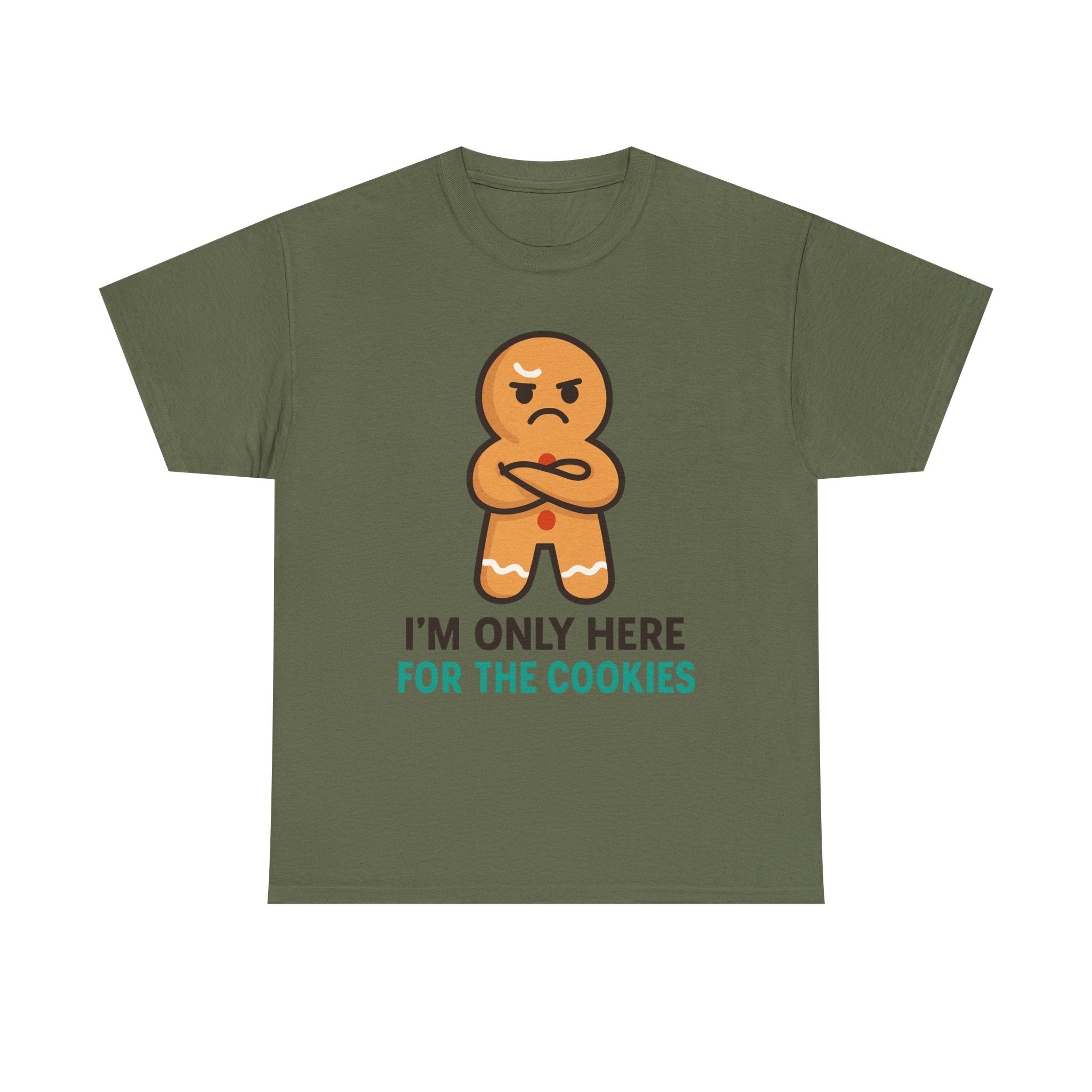 Grumpy Gingerbread Man T-Shirt | Funny Christmas Cookie Lover Gift | Gildan 5000 Heavy Cotton Tee