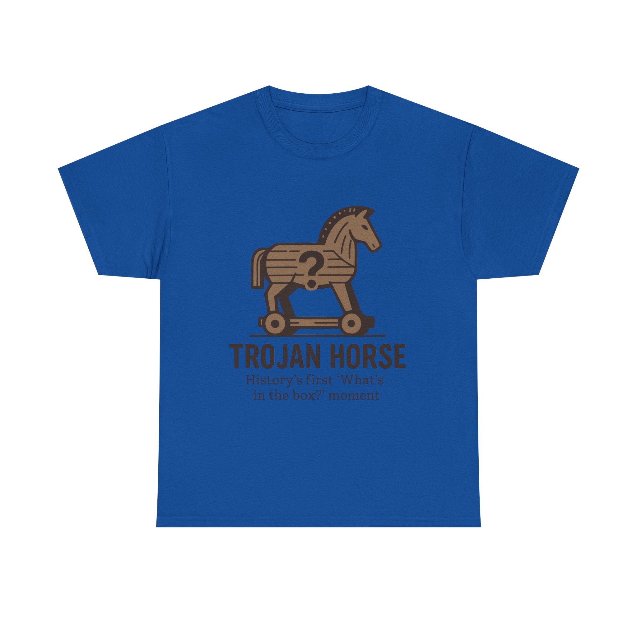 Trojan Horse T-Shirt: History's First "What's in the Box?" Funny Tee