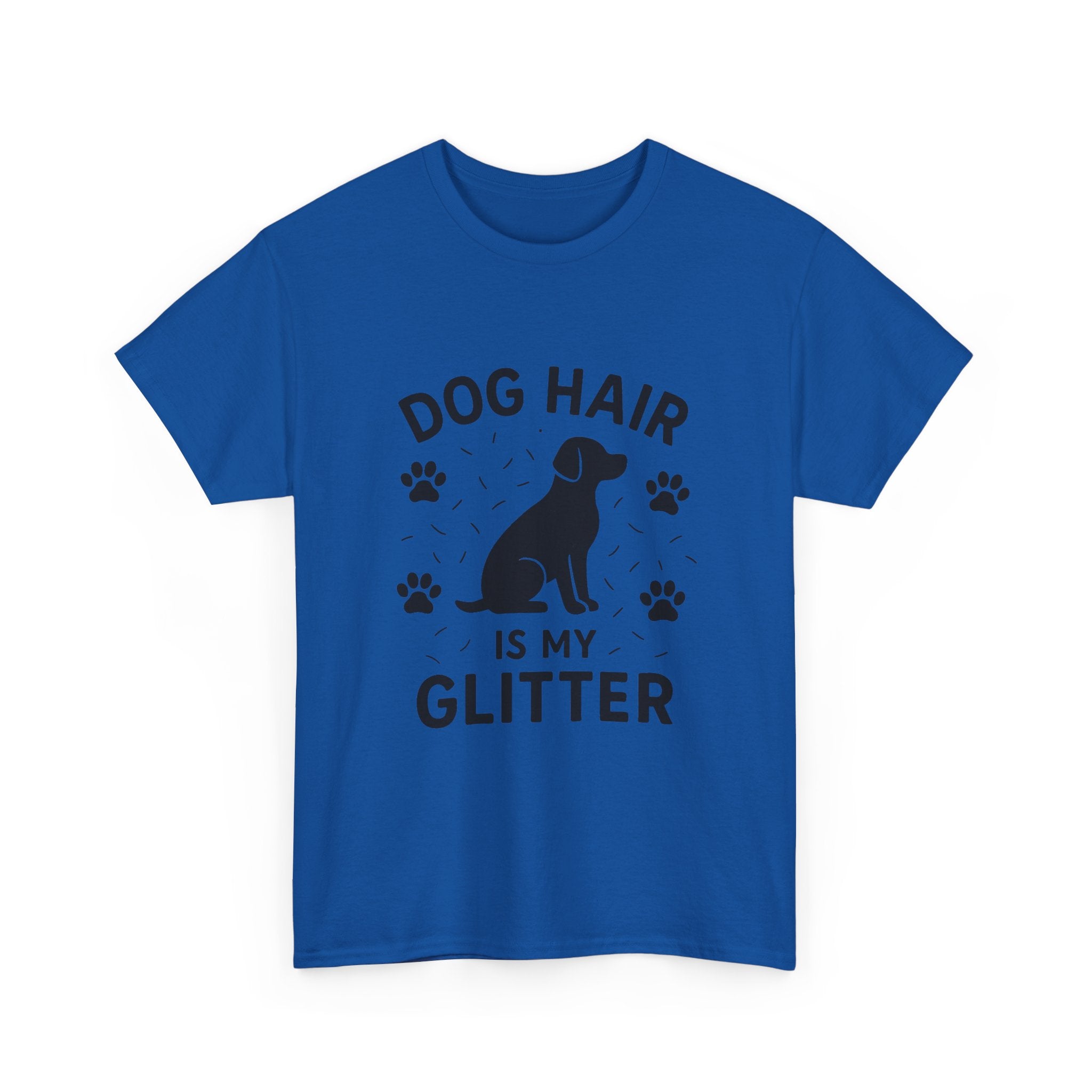 Dog Mom T-Shirt: "Dog Hair is My Glitter" Funny Graphic Tee
