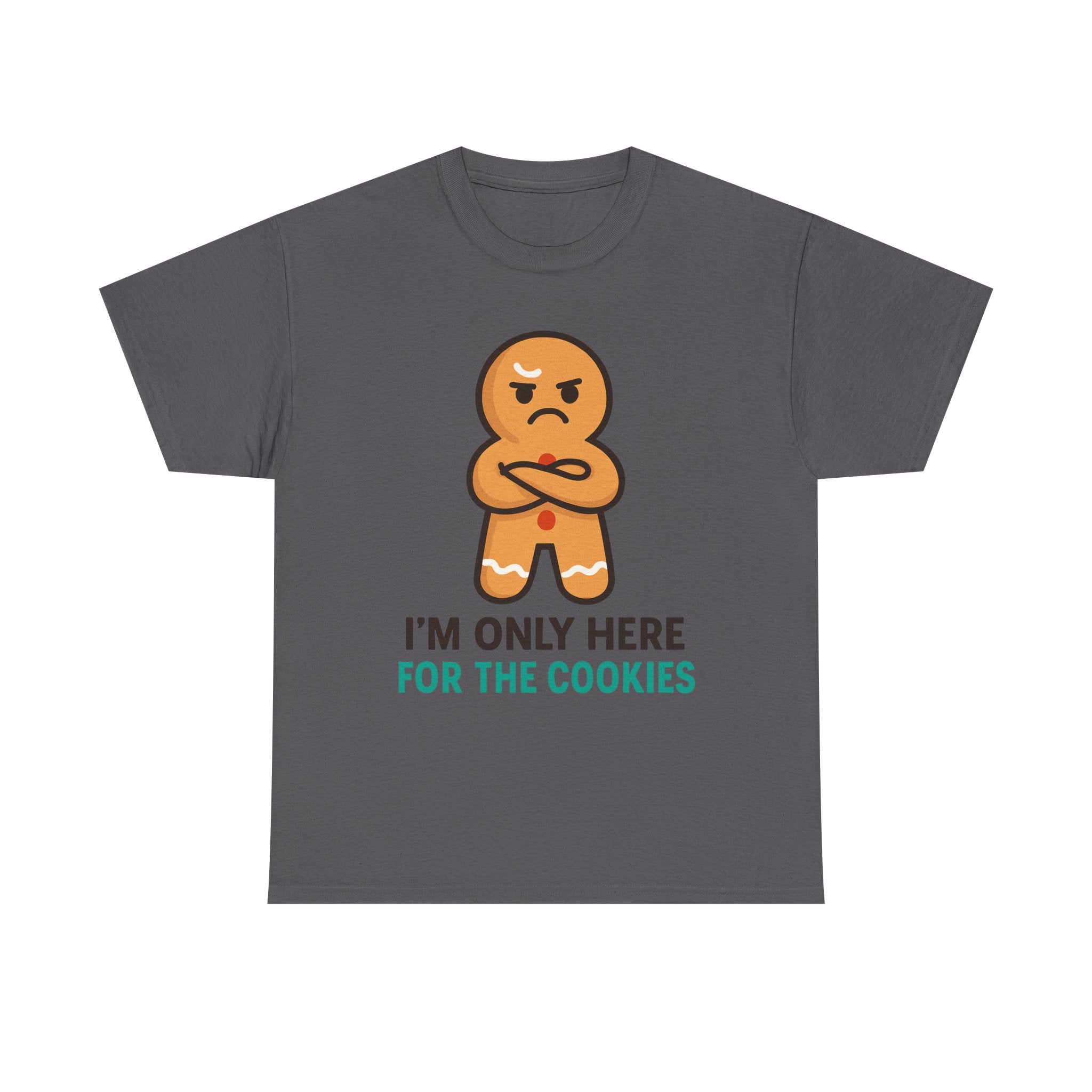 Grumpy Gingerbread Man T-Shirt | Funny Christmas Cookie Lover Gift | Gildan 5000 Heavy Cotton Tee