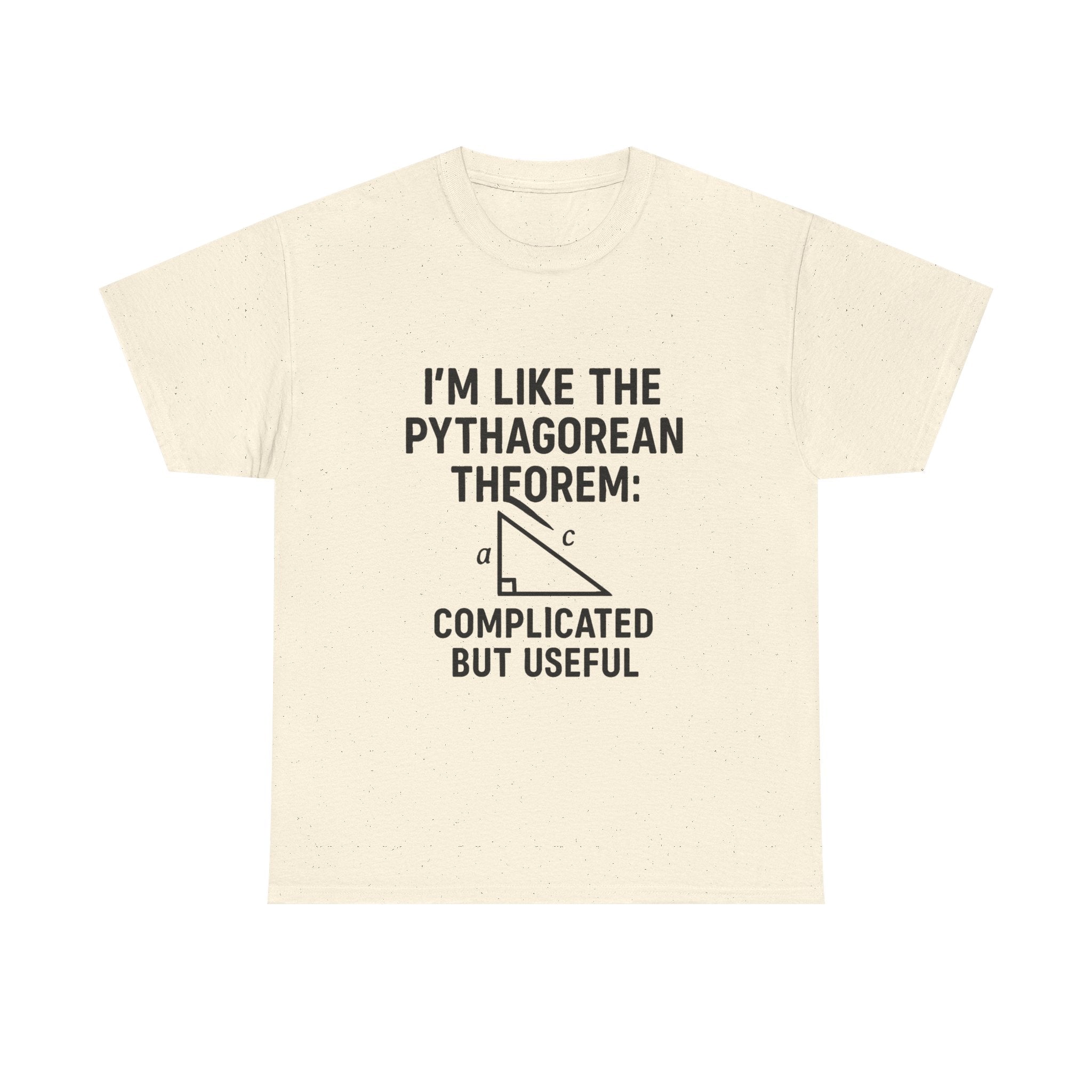 Math Humor T-Shirt: "Pythagorean Theorem" Complicated But Useful Graphic Tee