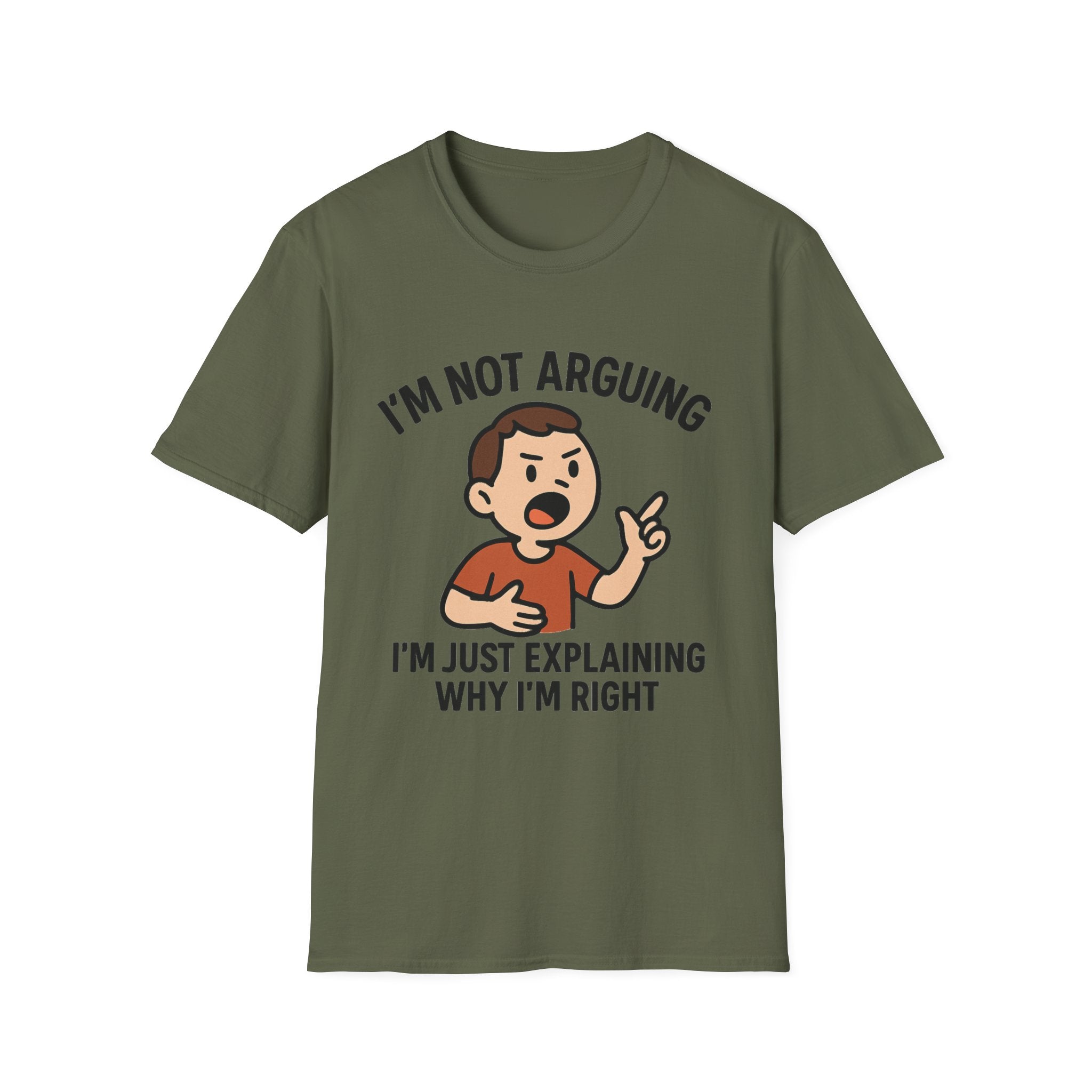 Funny Argument Explanation T-Shirt for Casual Wear